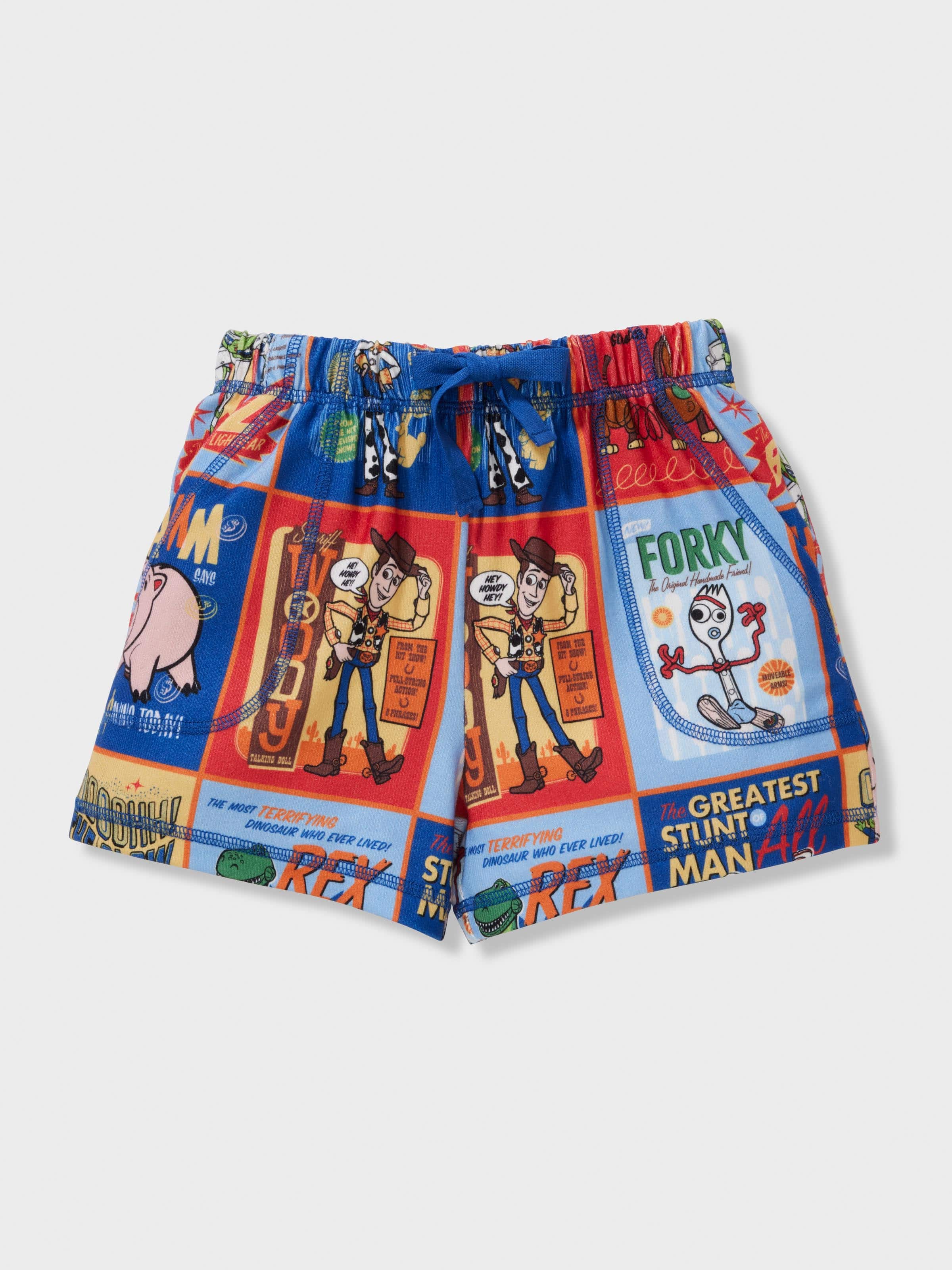 Boys Toy Story Plush Short Pj Set