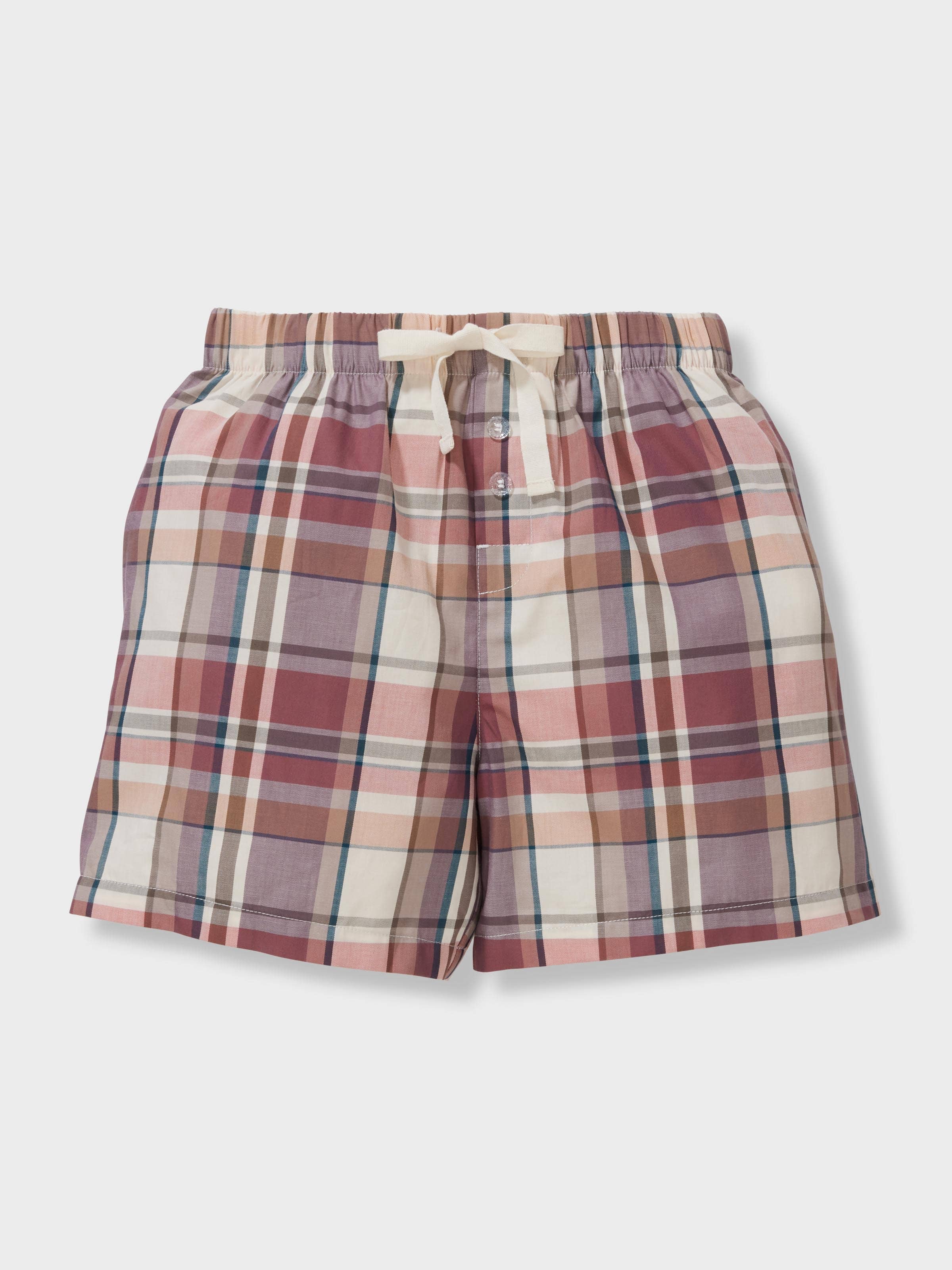 Boys Waffle Check Short Pj Set