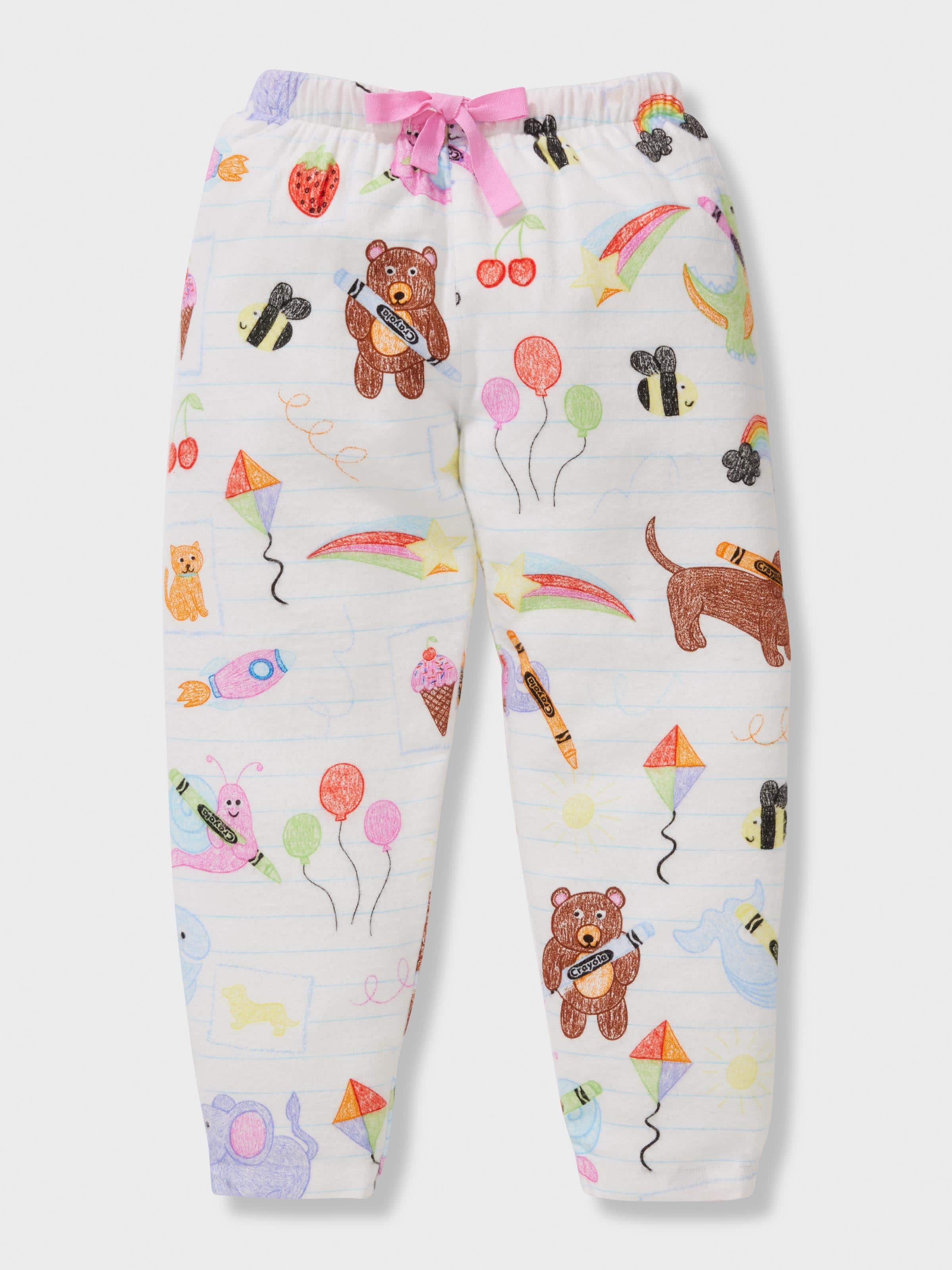 Jnr Girls Crayola Long Classic Pj Set