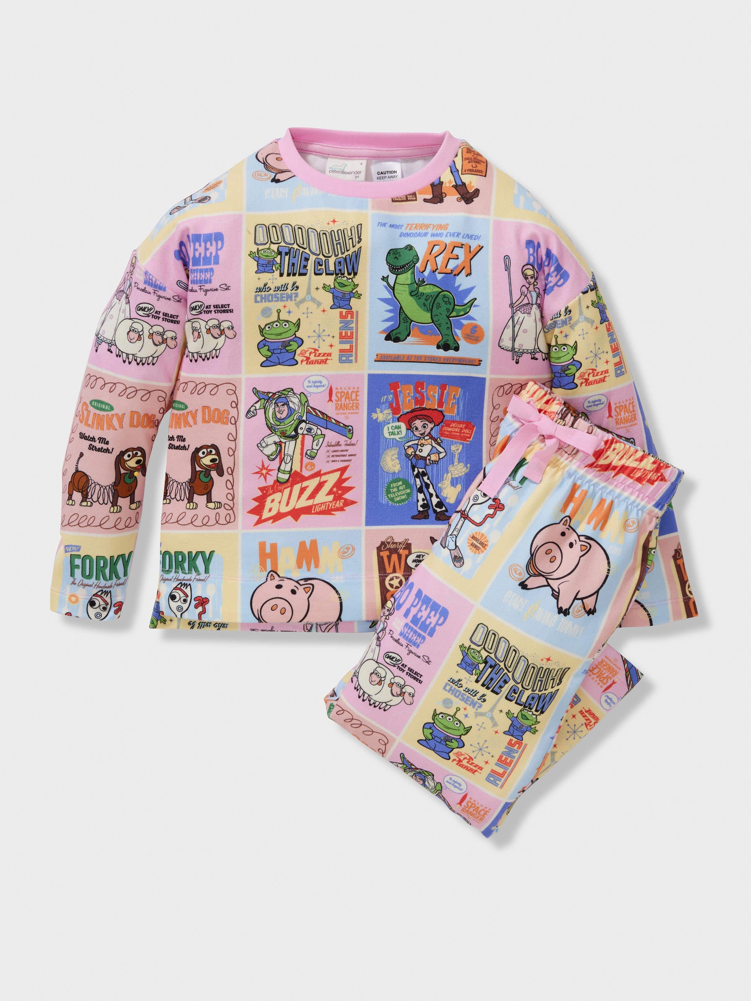 Girls Toy Story Plush Long Pj Set