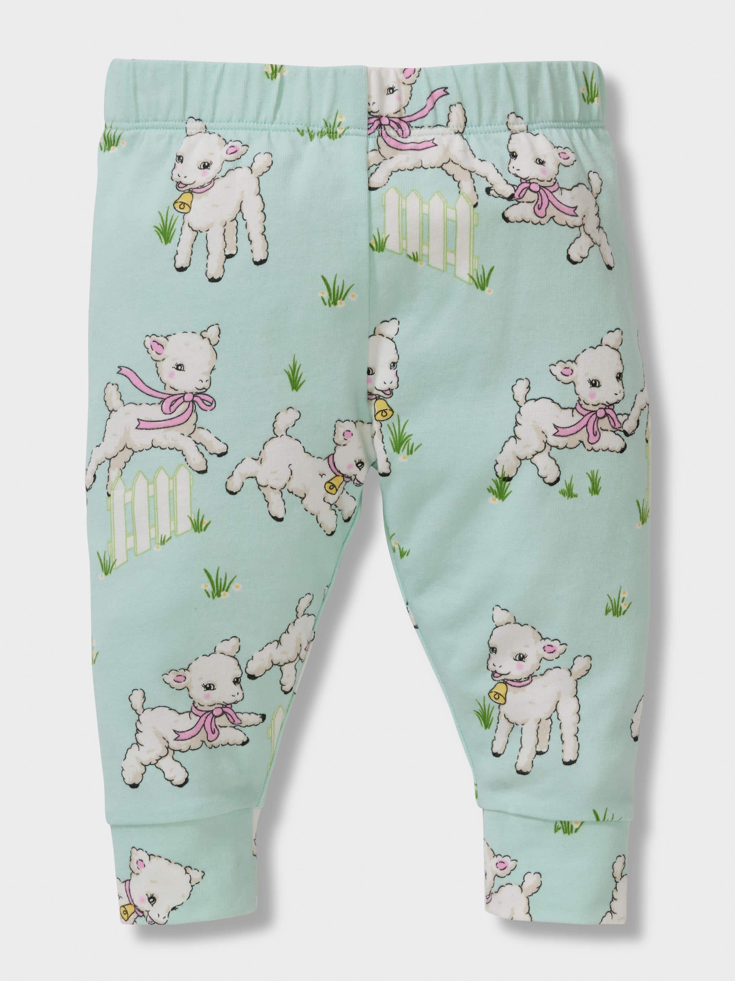 Baby Girl Lamb Long Pj Set