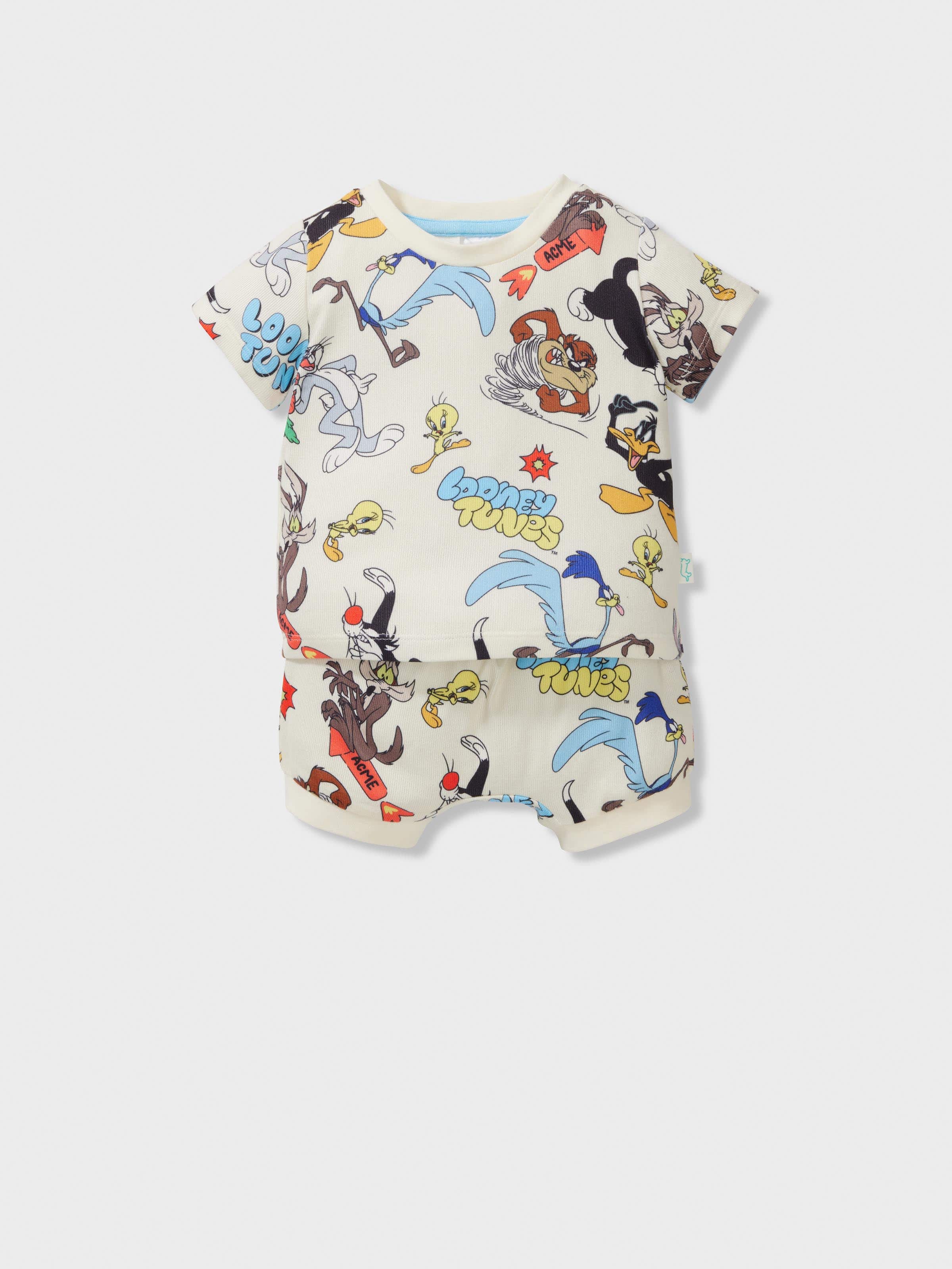 Baby Looney Tunes Plush Short Pj Set