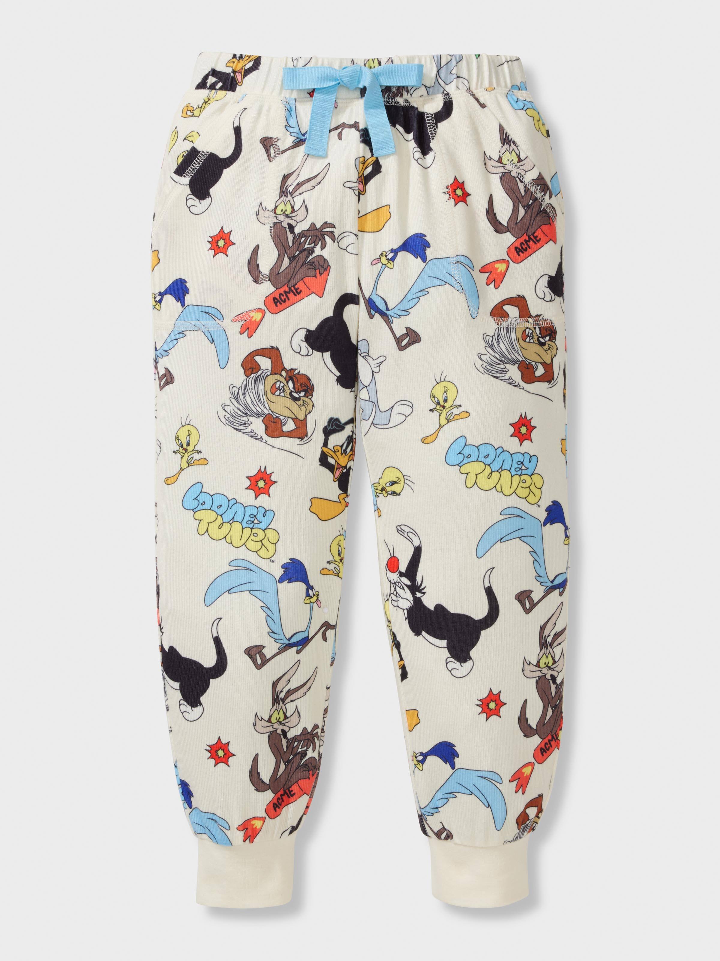Jnr Kids Looney Tunes Plush Long Pj Set