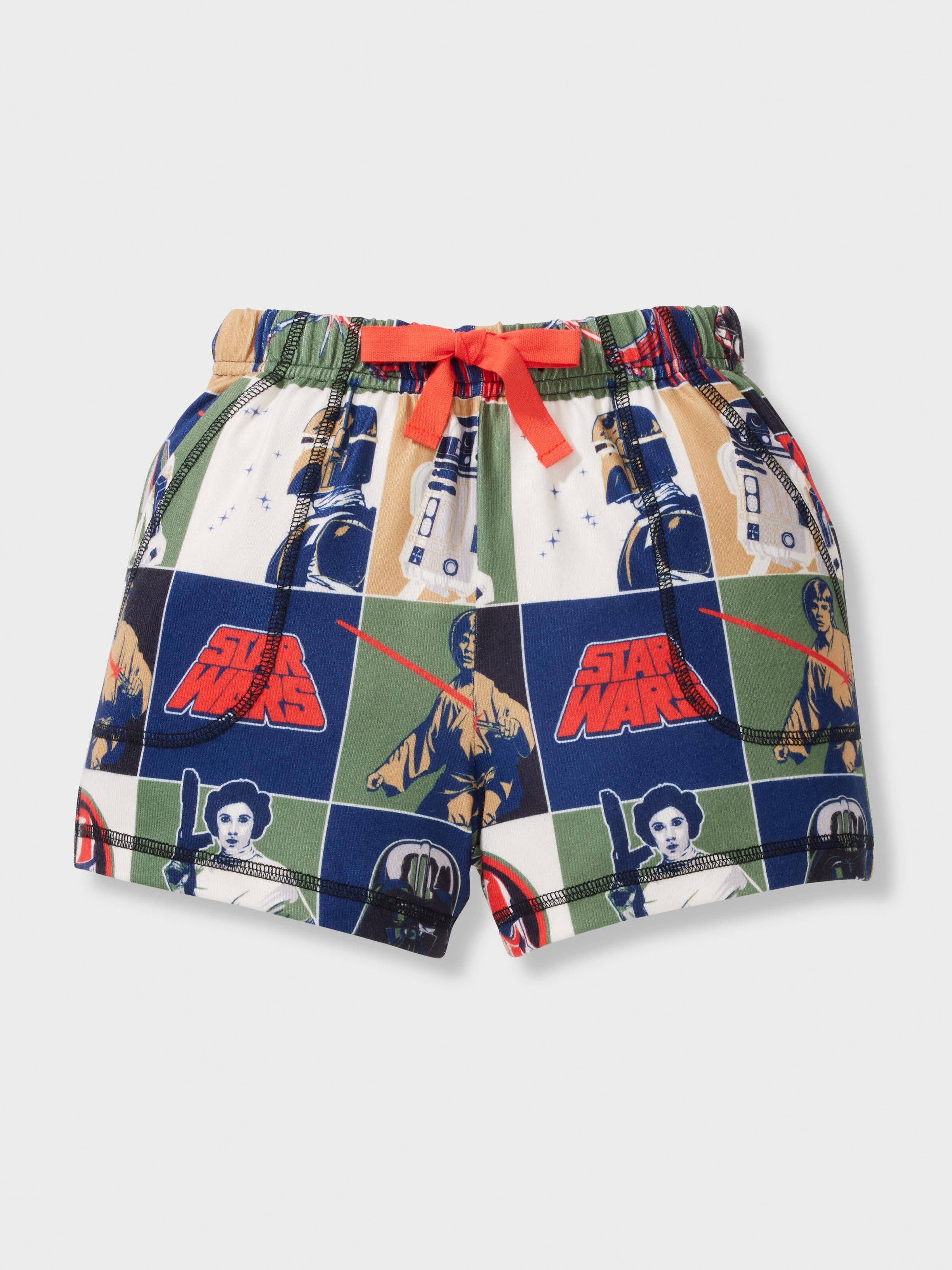 Jnr Boys Disney Star Wars Plush Short Pj Set