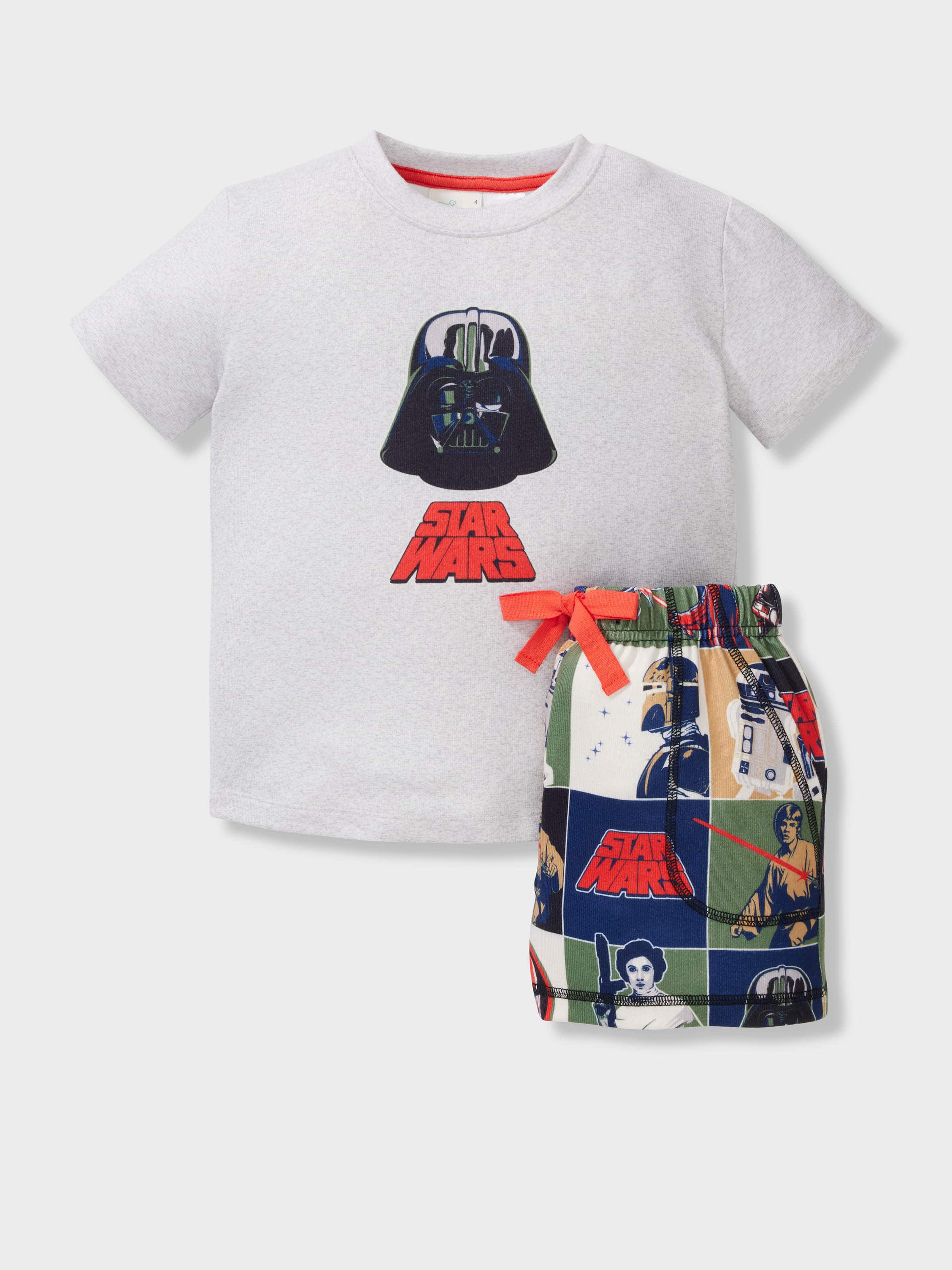 Jnr Boys Disney Star Wars Plush Short Pj Set