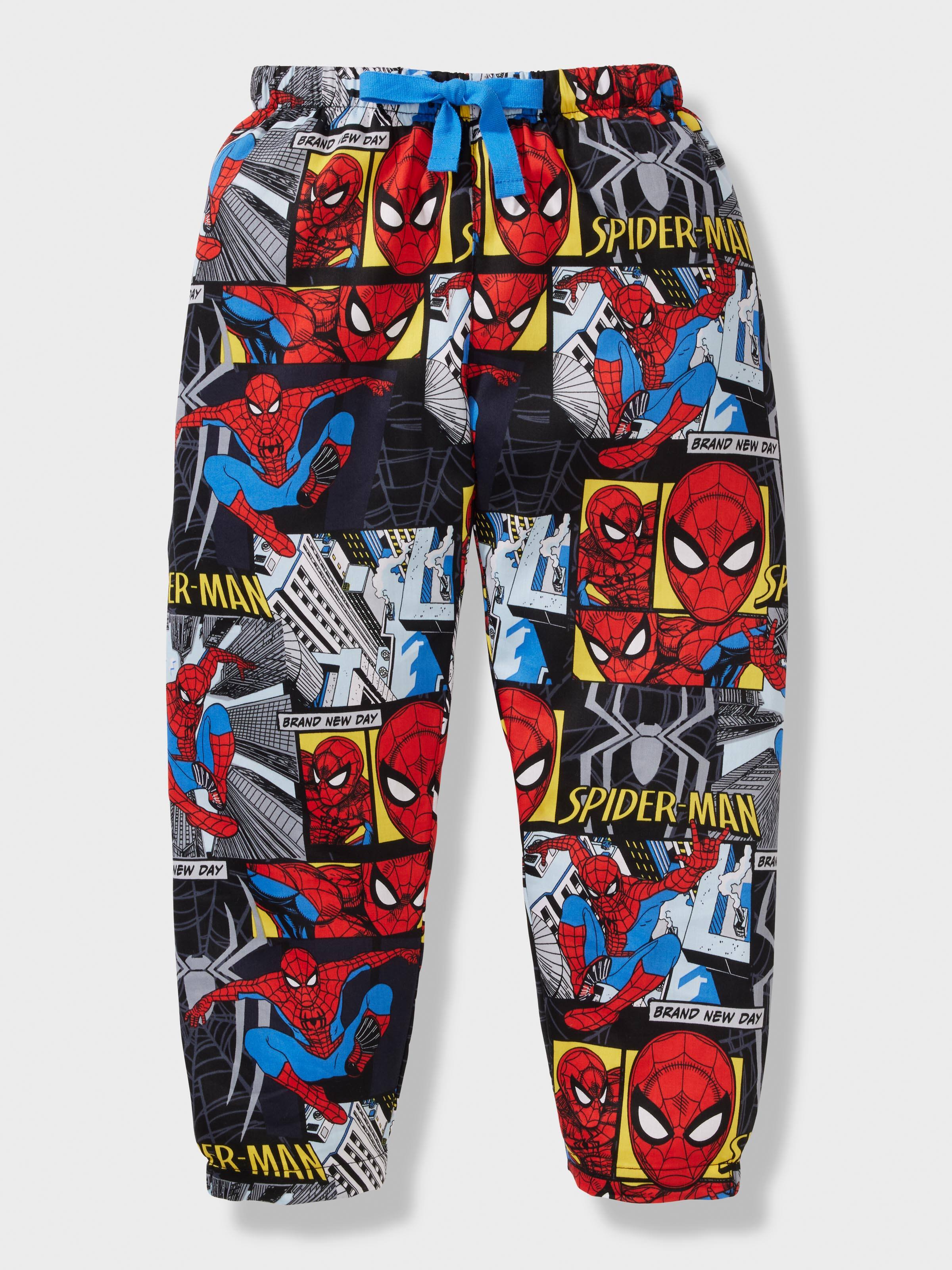 Jnr Boys Spider-Man 100% Cotton Long Pj Set