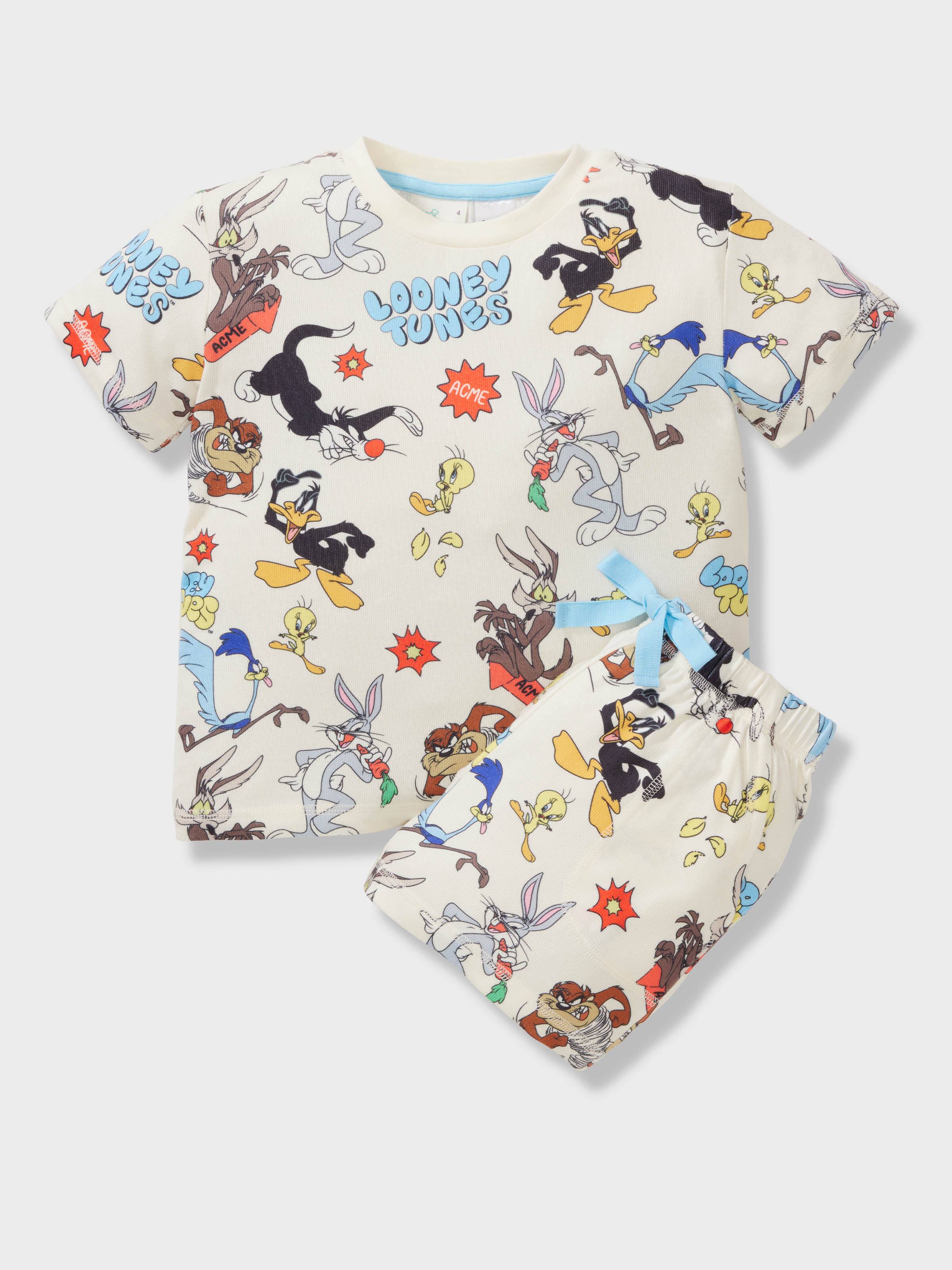 Kids Looney Tunes Plush Short Pj Set
