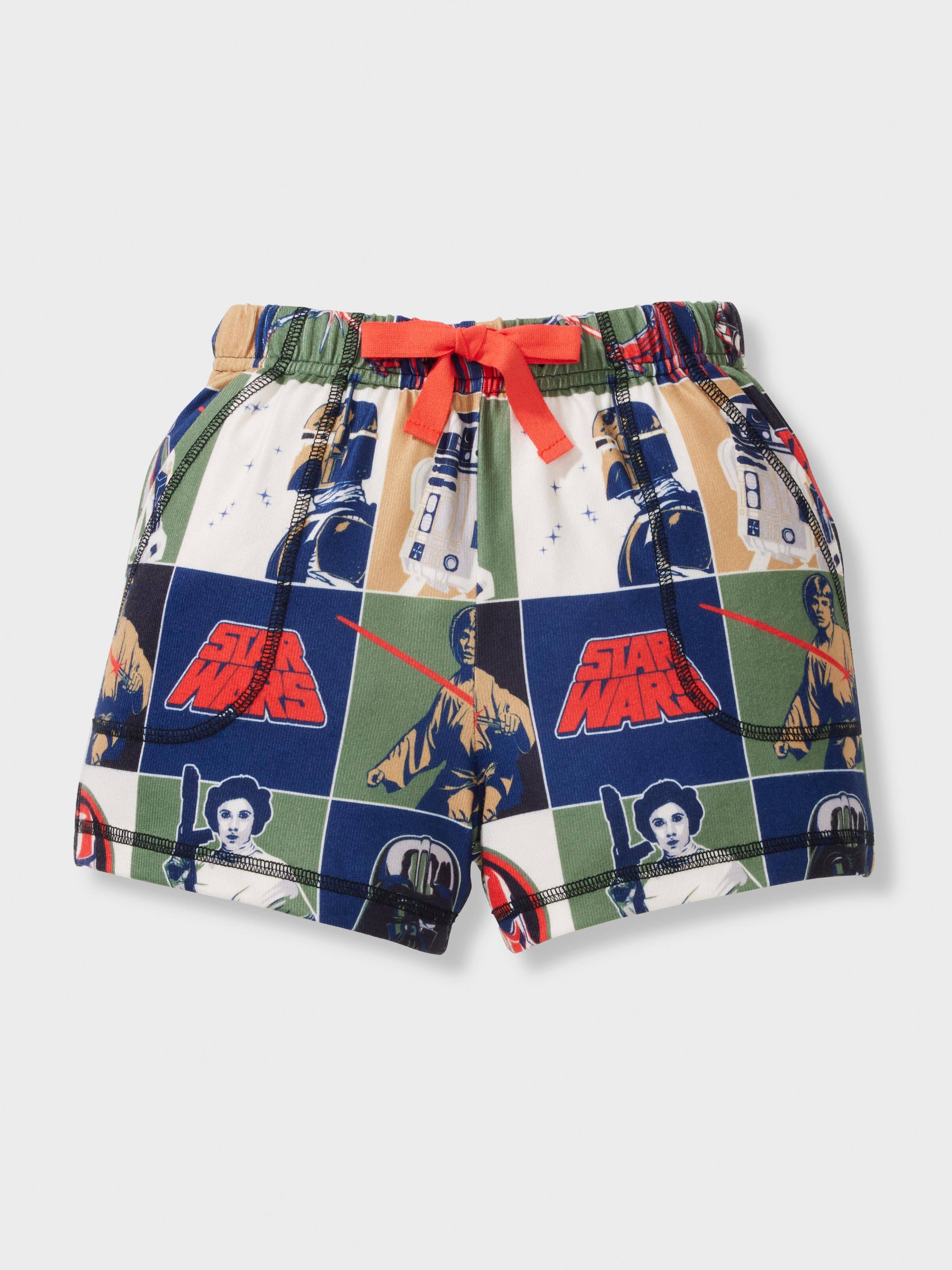Boys Disney Star Wars Plush Short Pj Set