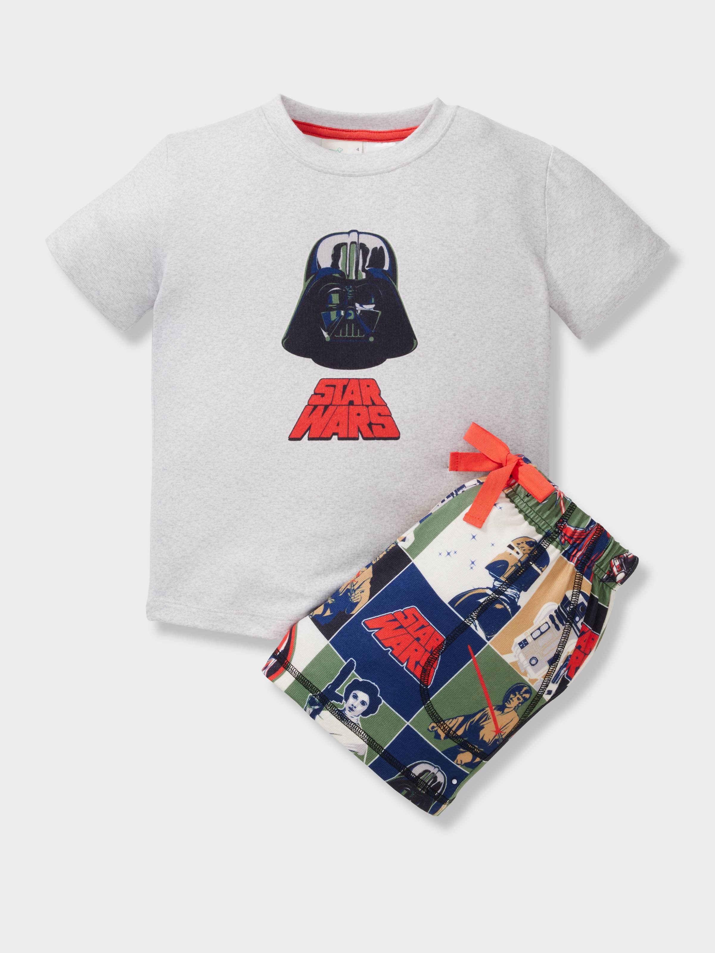 Boys Disney Star Wars Plush Short Pj Set