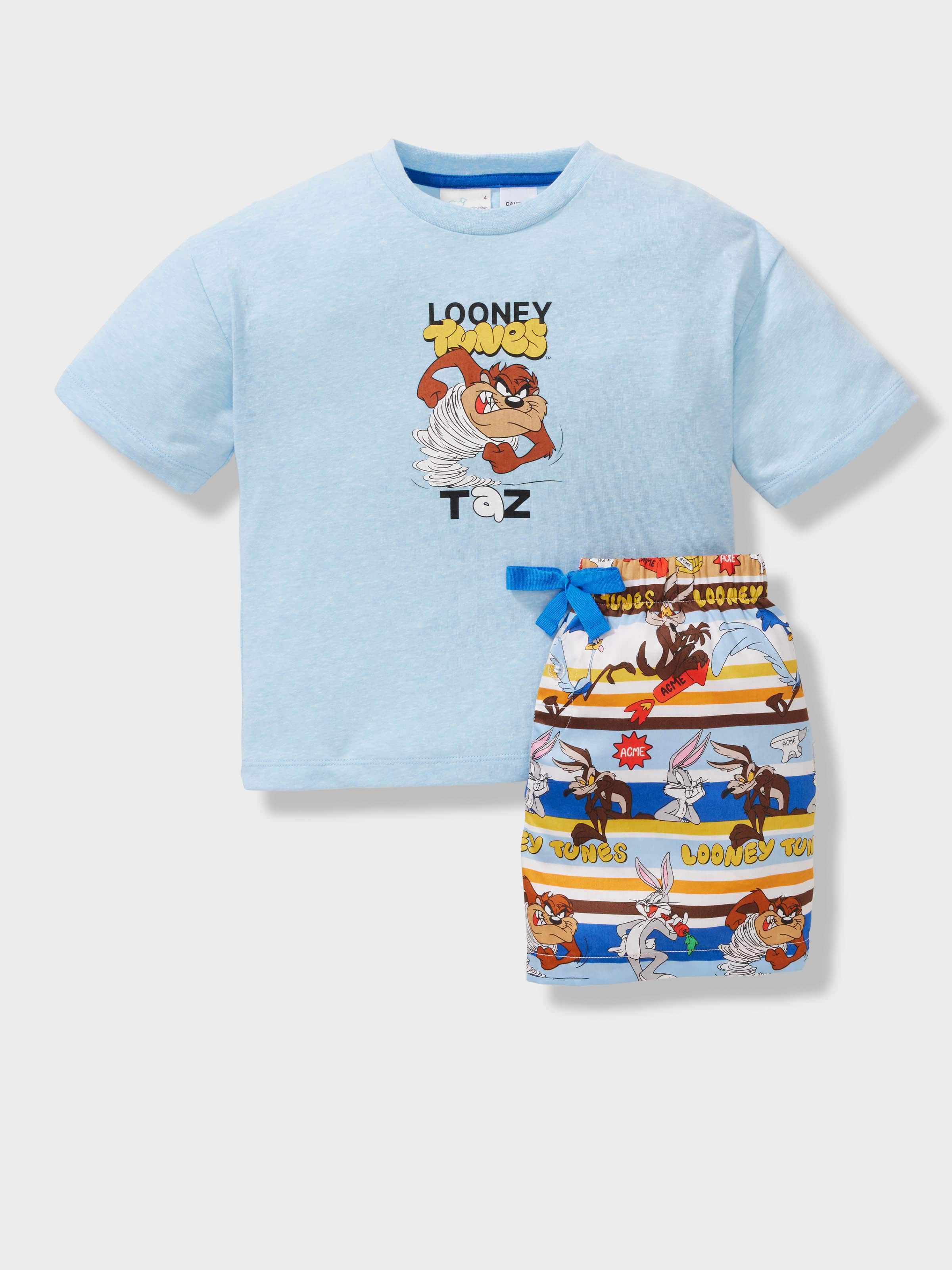 Jnr Boys Taz Short Pj Set