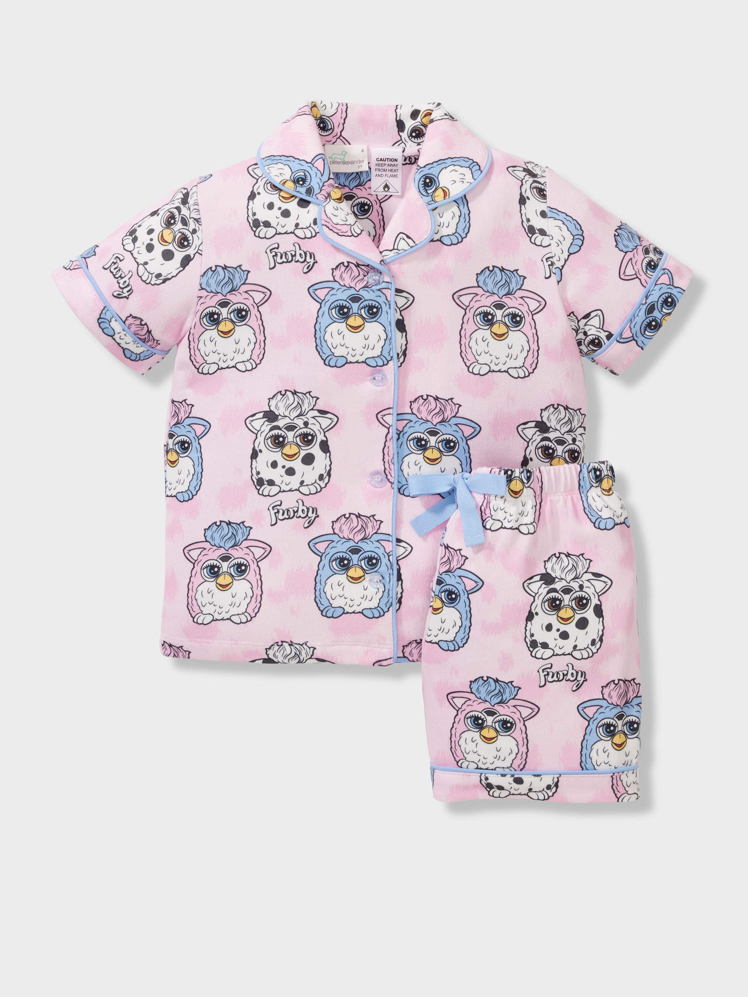 Jnr Girls Furby Plush Short Classic Pj Set