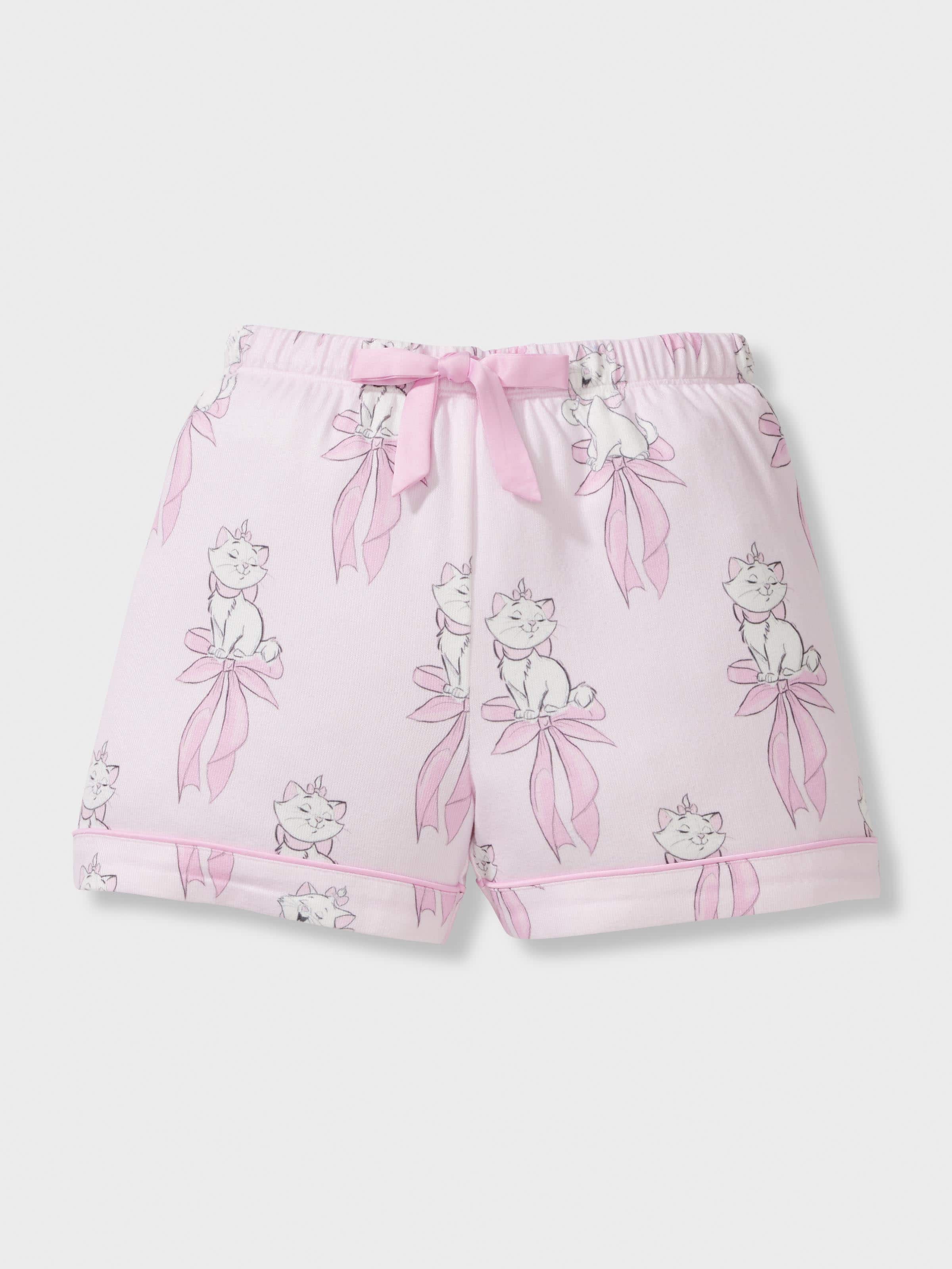 Jnr Girls Disney Aristocats Plush Short Classic Pj Set