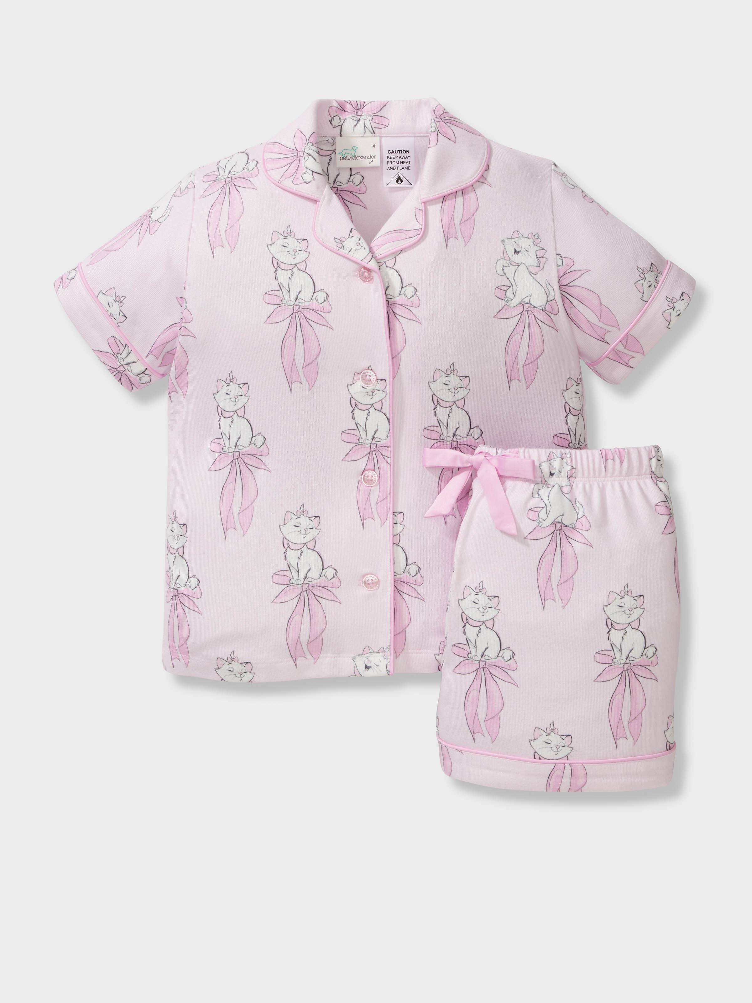 Jnr Girls Disney Aristocats Plush Short Classic Pj Set