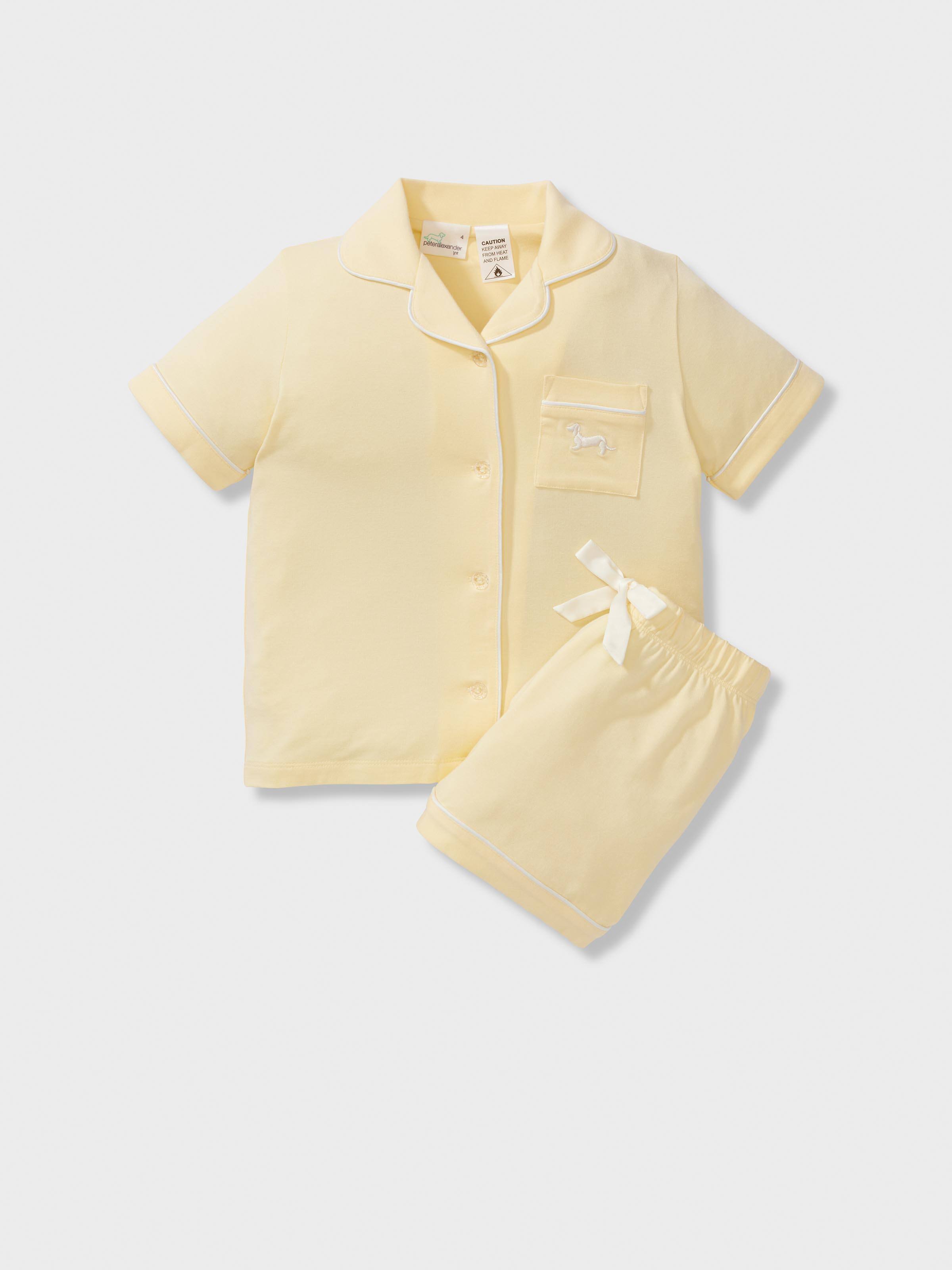 Girls Butter Bamboo Short Classic Pj Set