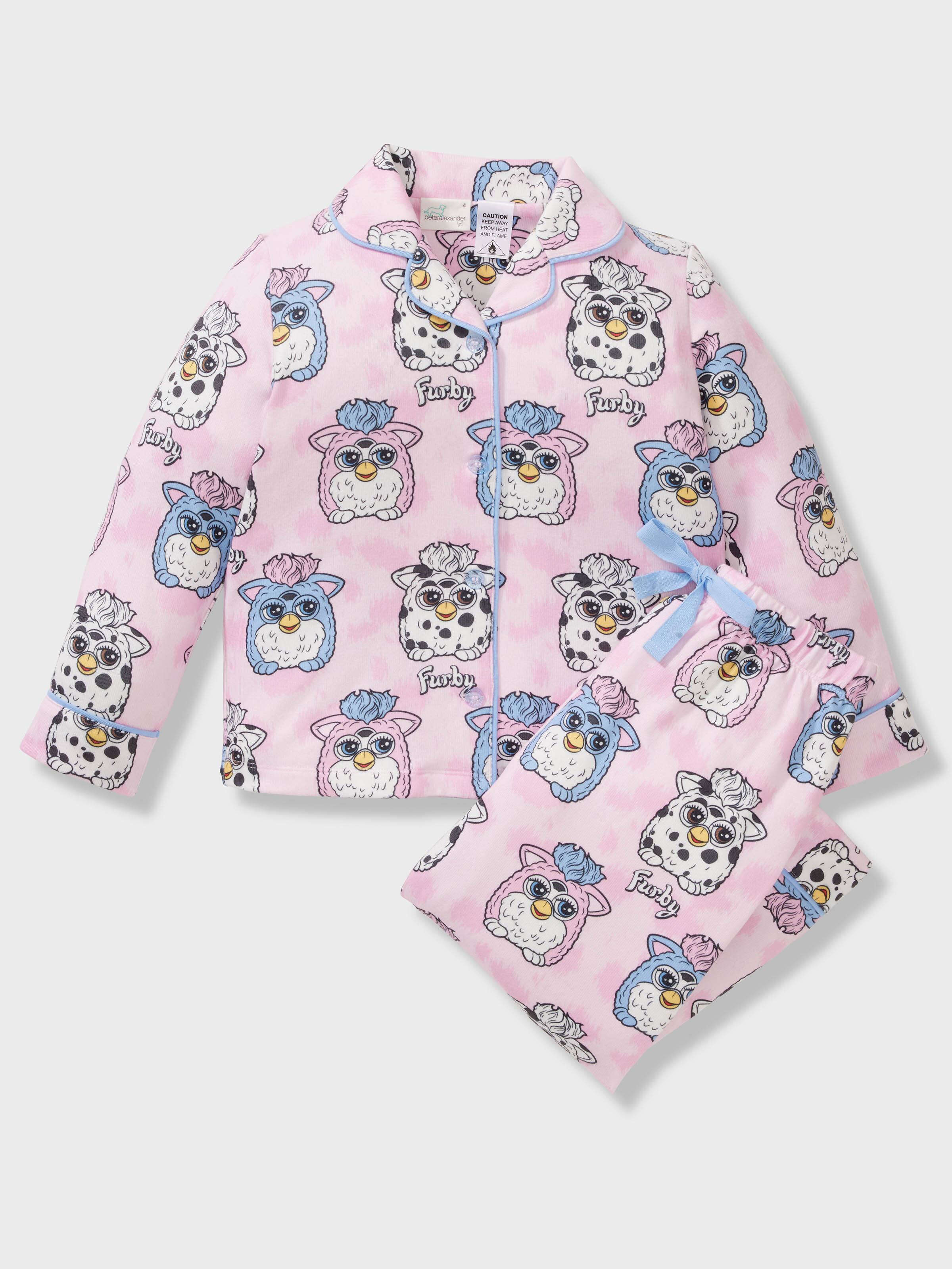 Girls Furby Plush Long Classic Pj Set