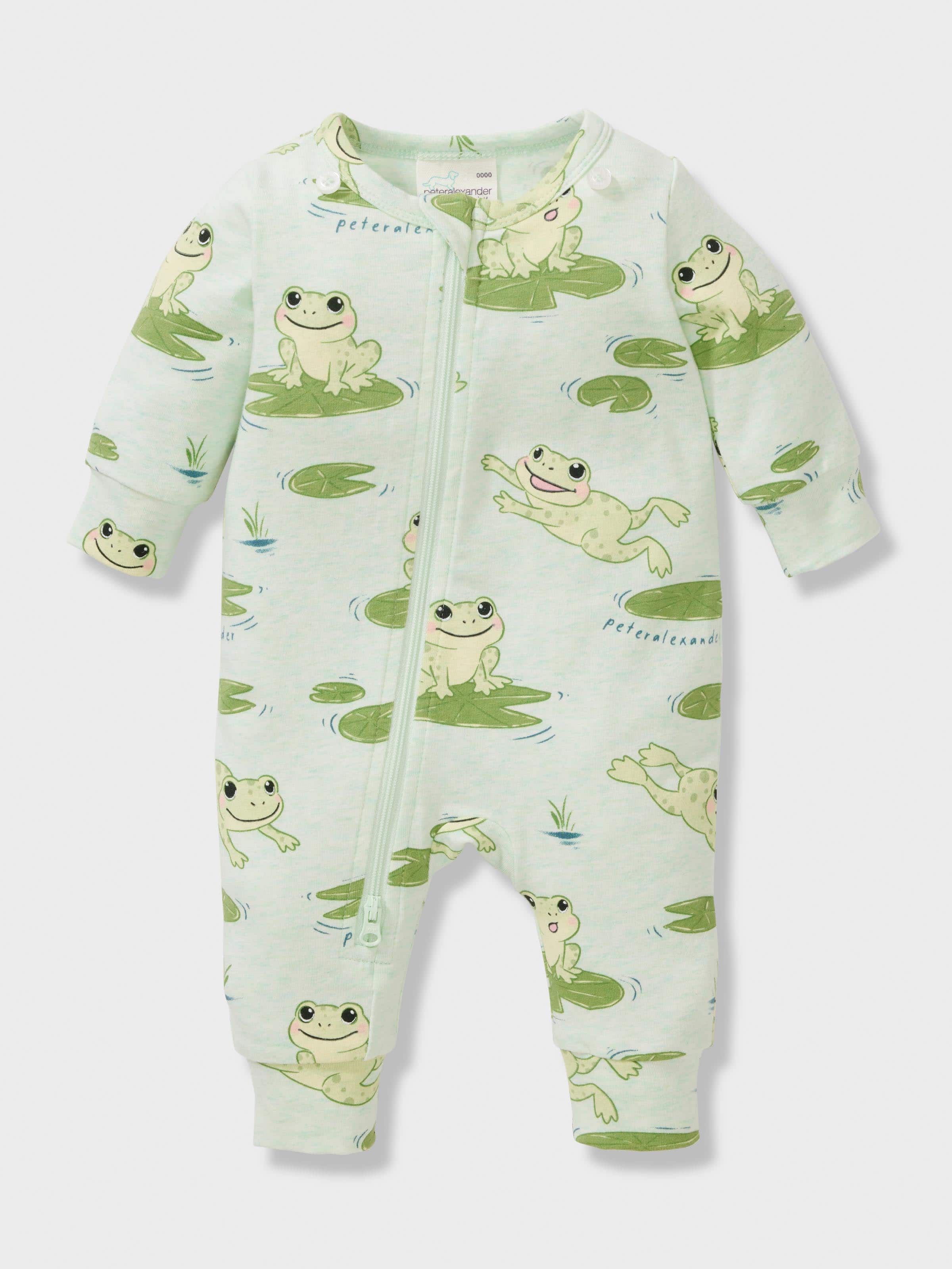 Baby Organics Frog Bibbed Onesie