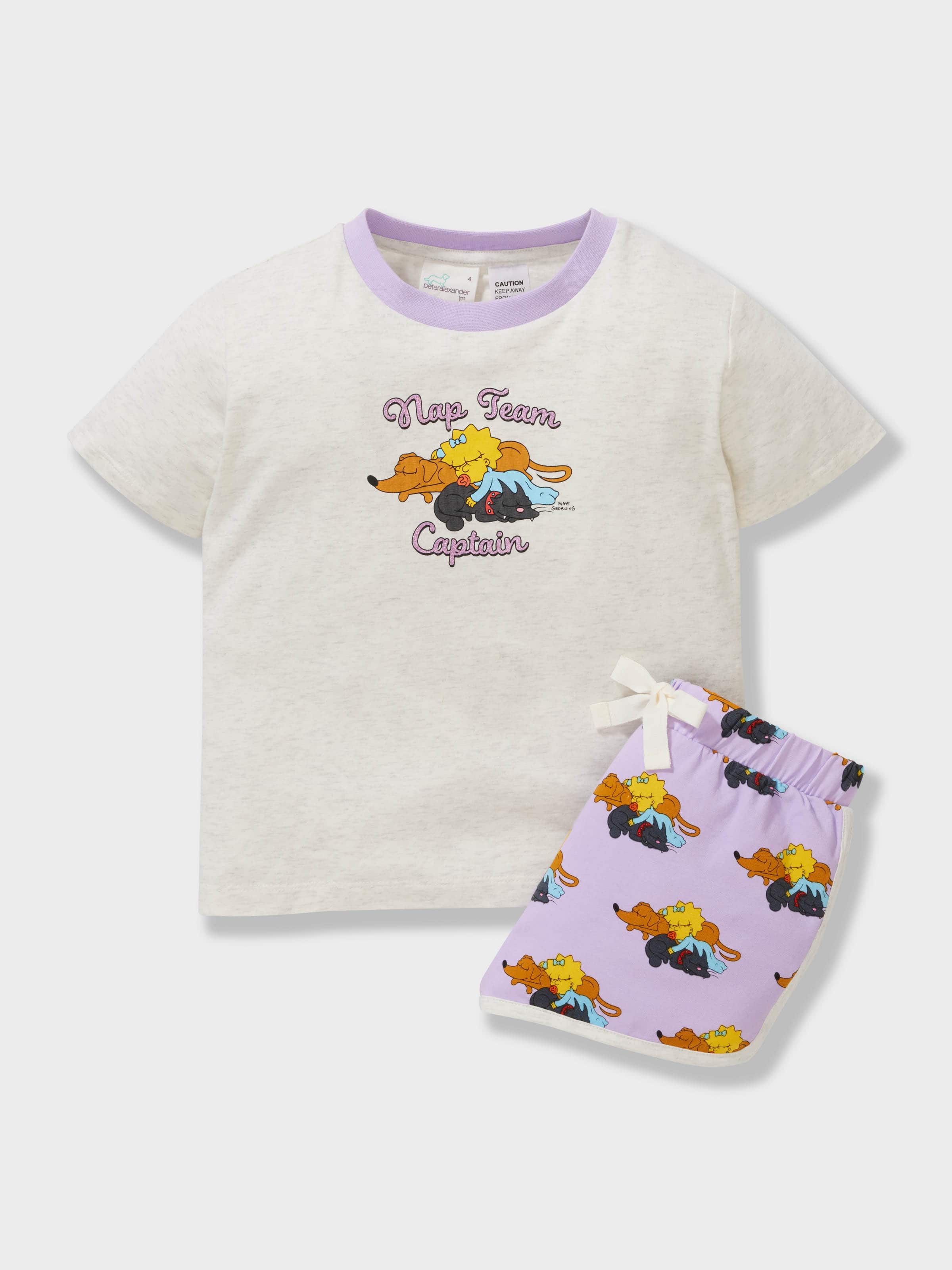 Girls Maggie Simpson Short Pj Set