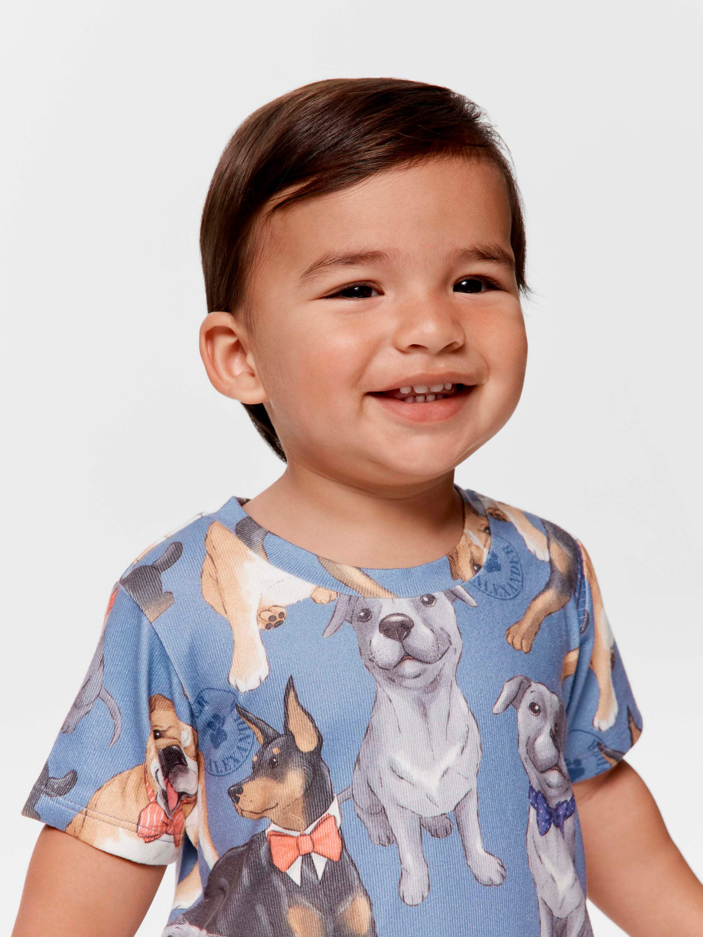 Baby Clever Dogs Plush Short Pj Set