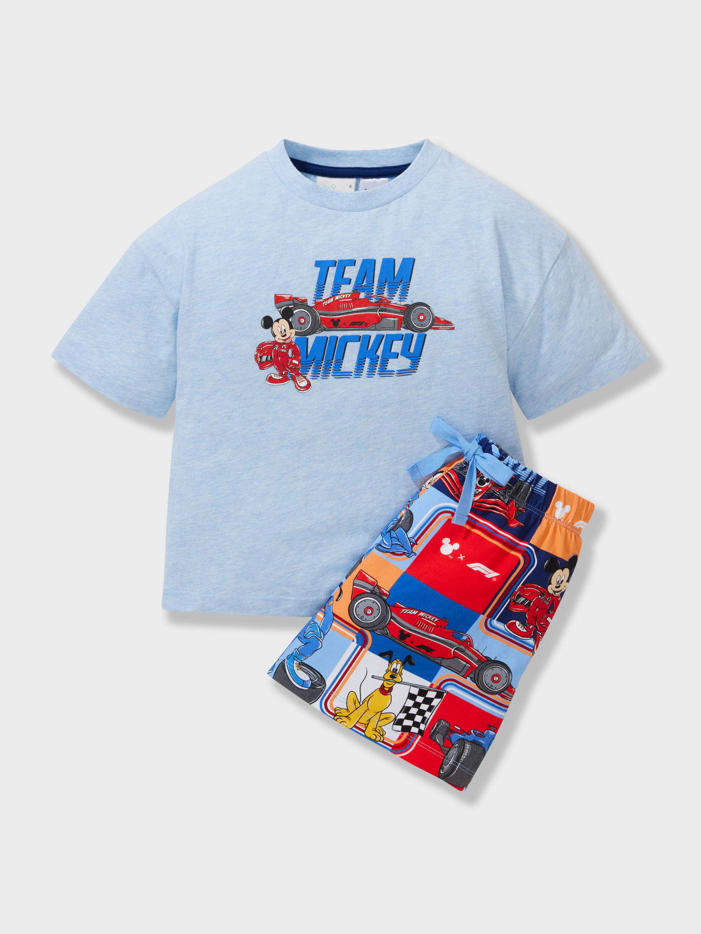 Kids F1 X Mickey Racing Short Pj Set