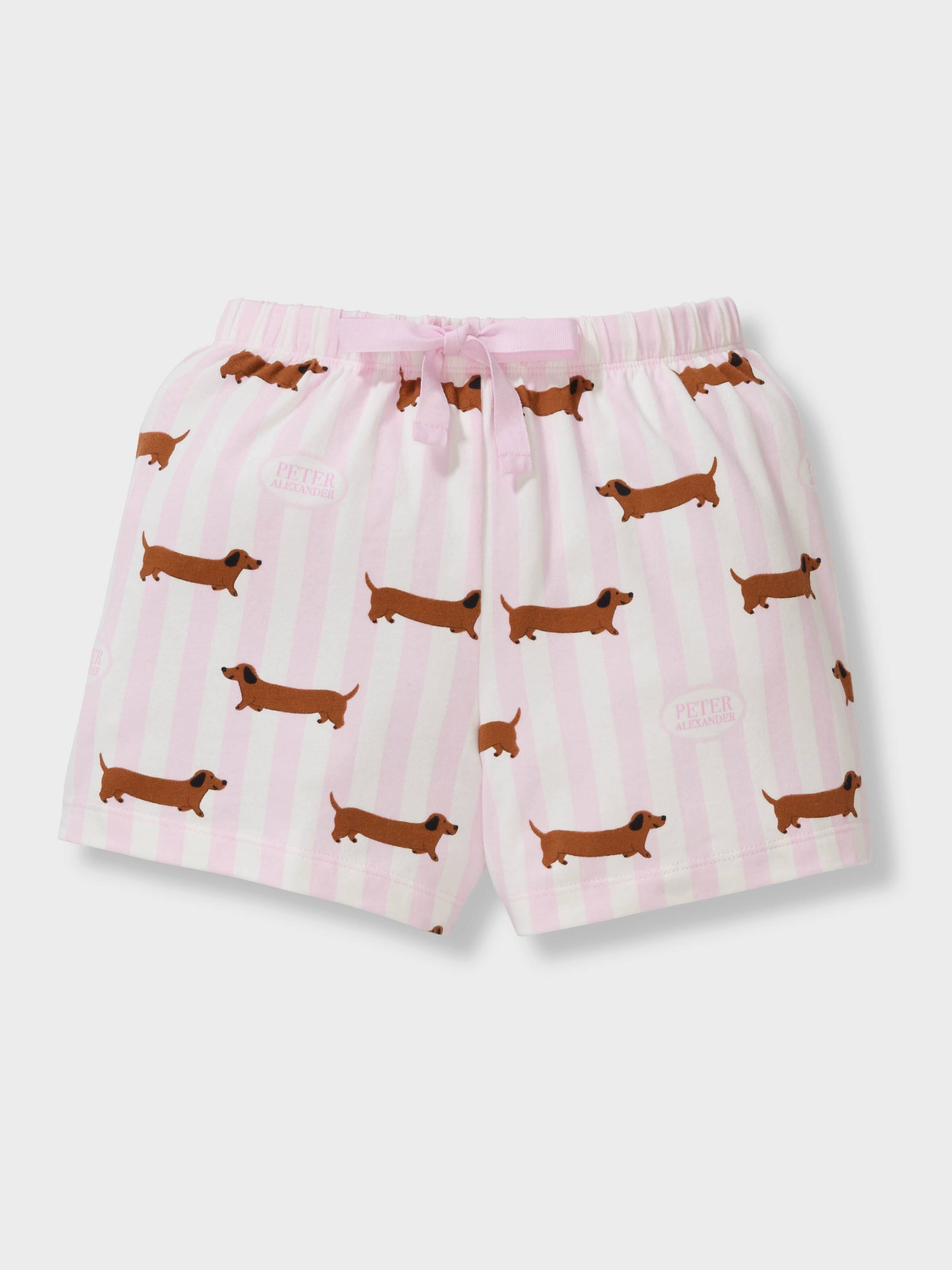 Girls Pink Penny Short Pj Set