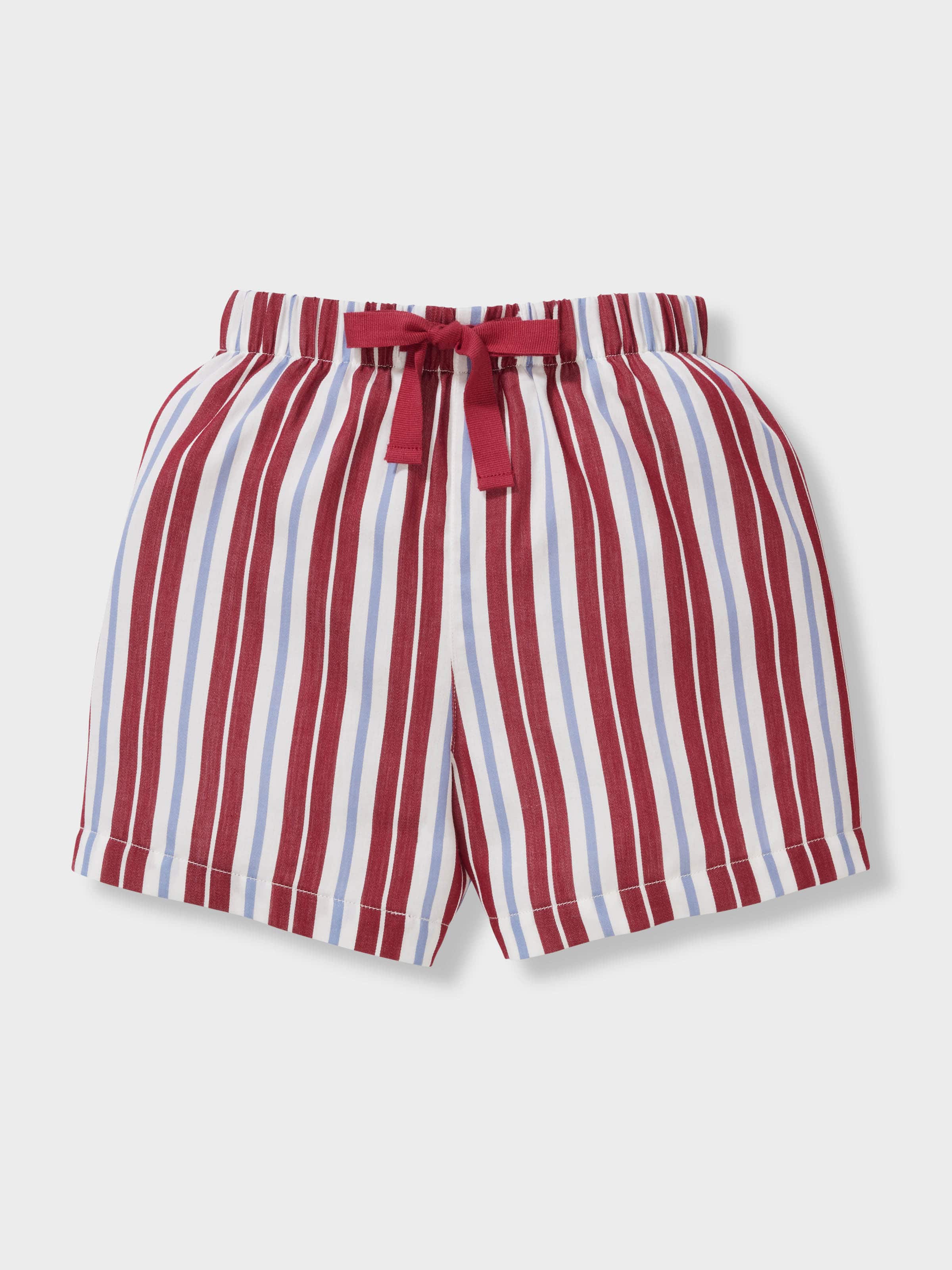 Boys 100% Cotton Classic Stripes Short Pj Set