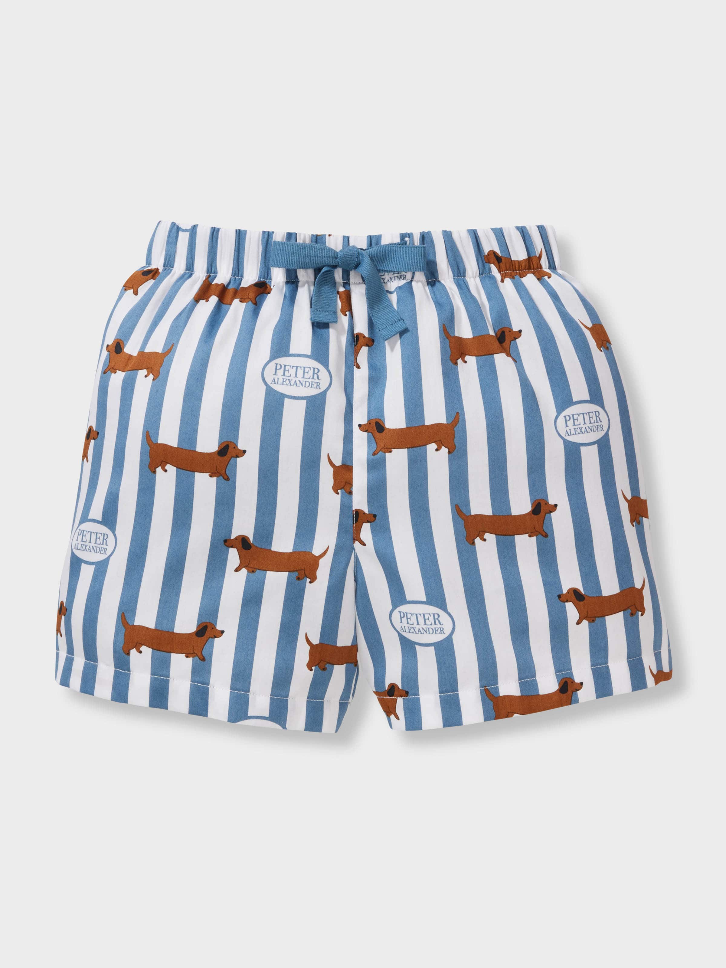 Boys 100% Cotton Penny Stripe Short Pj Set