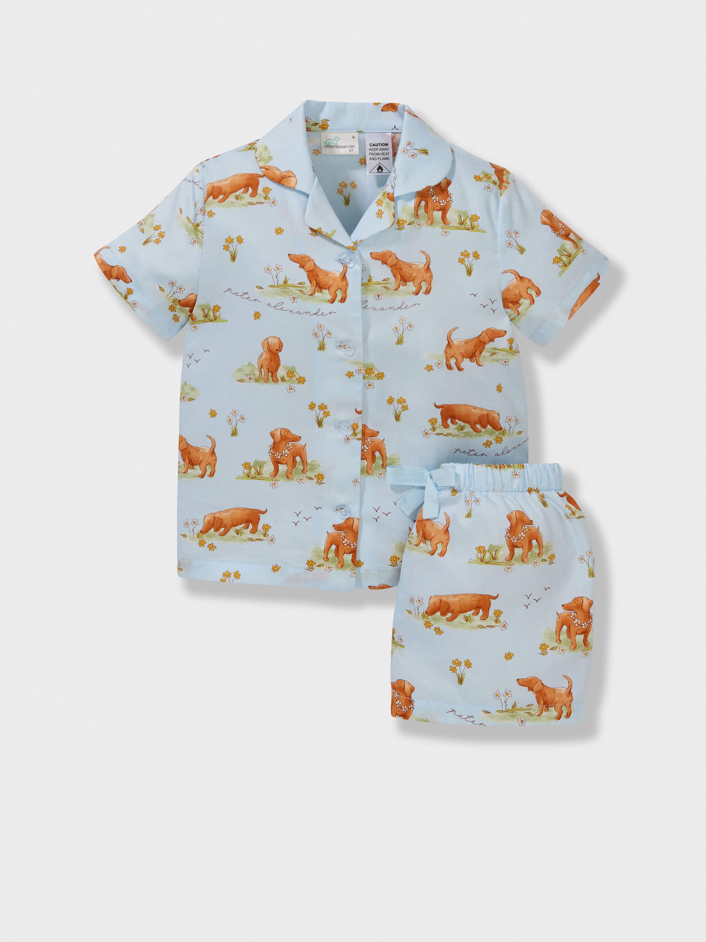 Jnr Girls Penny 100% Cotton Classic Shortie Pj Set