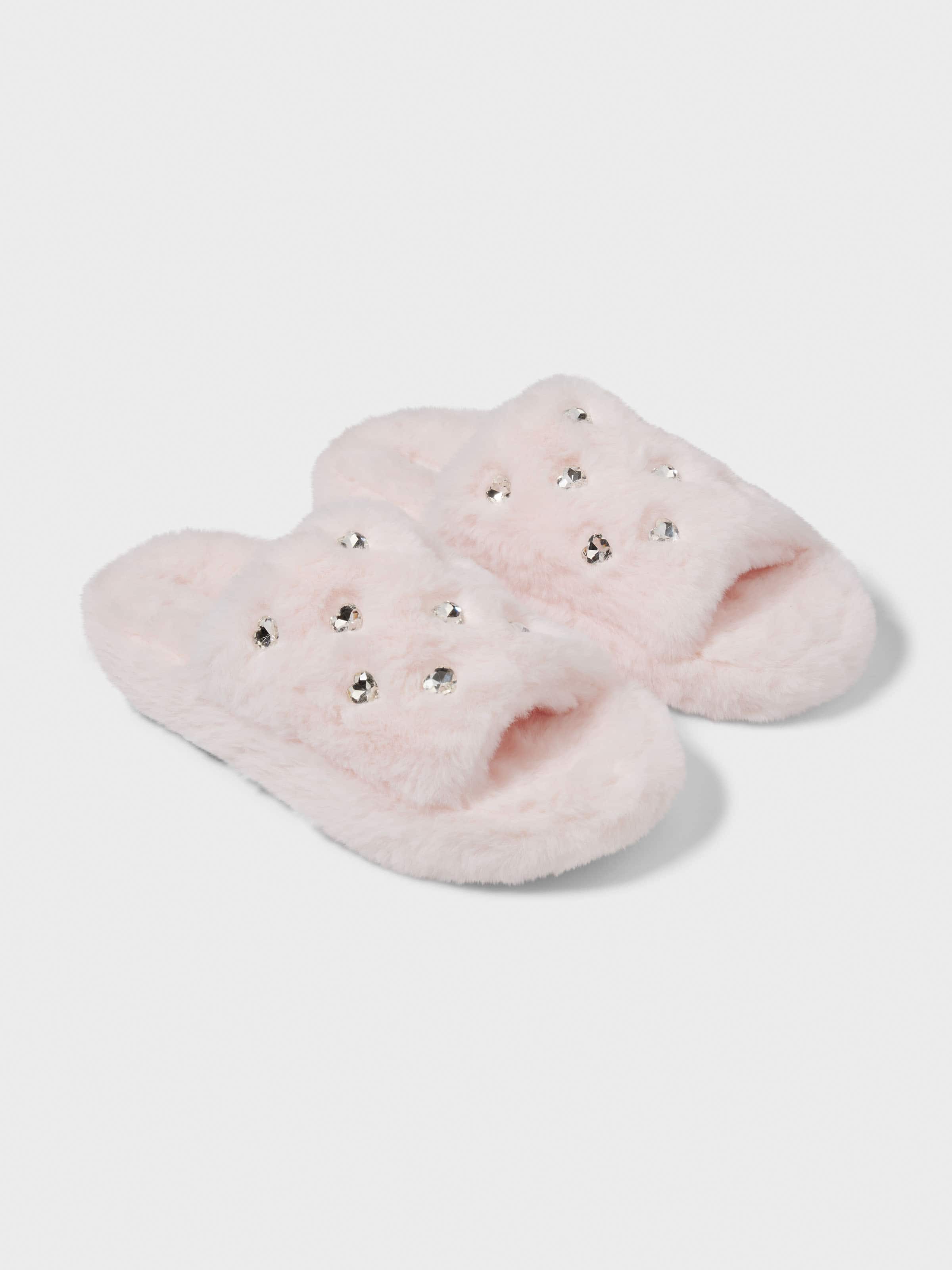 Pink Diamante Luxe Slide