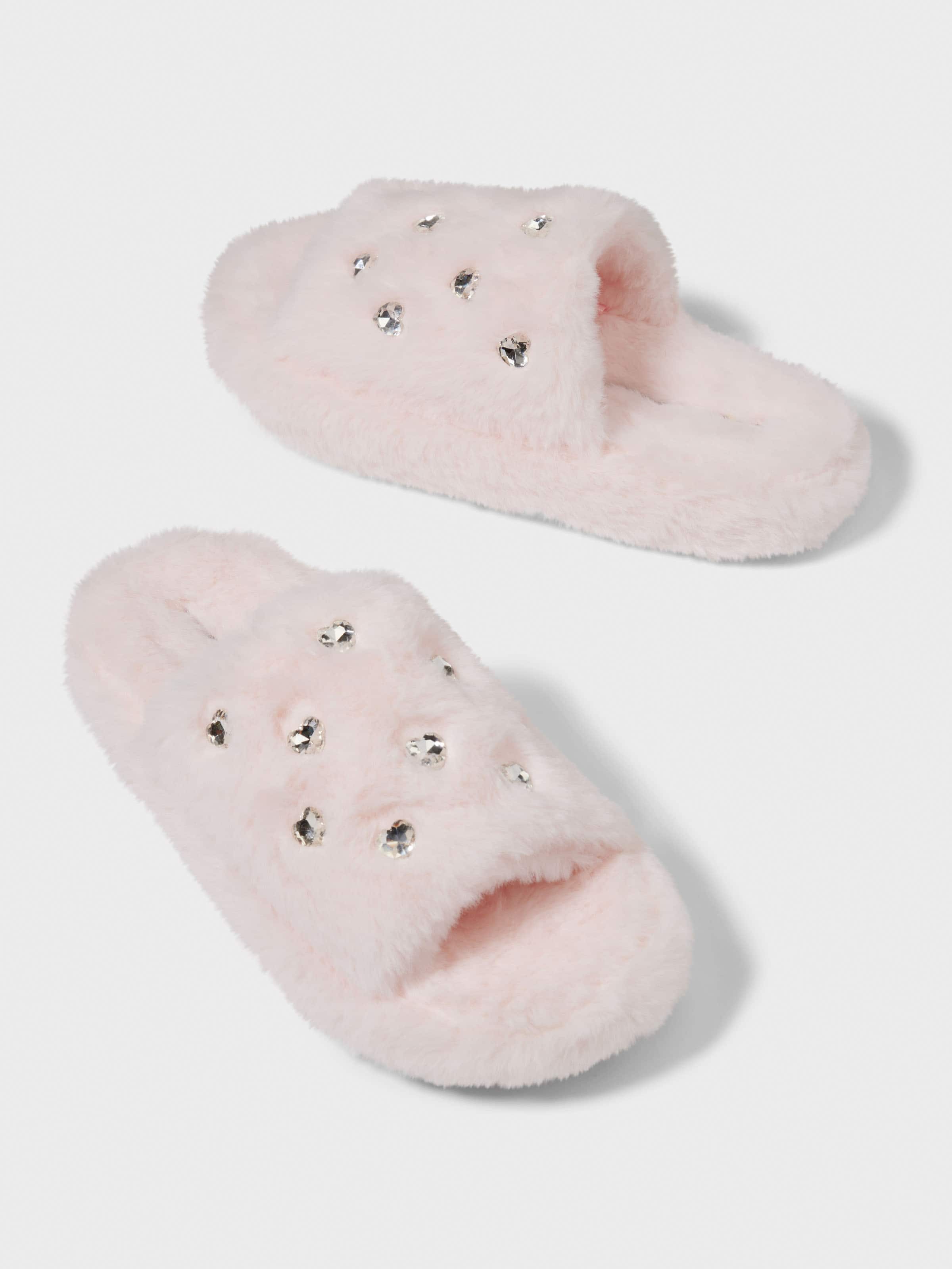 Pink Diamante Luxe Slide