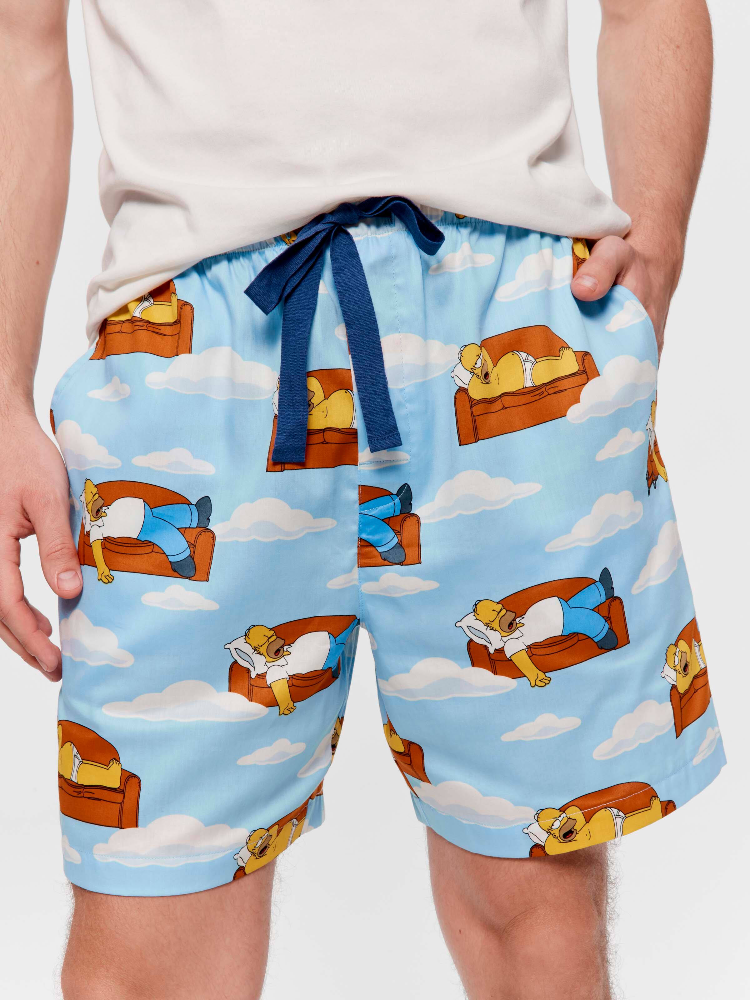 The Simpsons Cloud 100% Cotton Mid Short