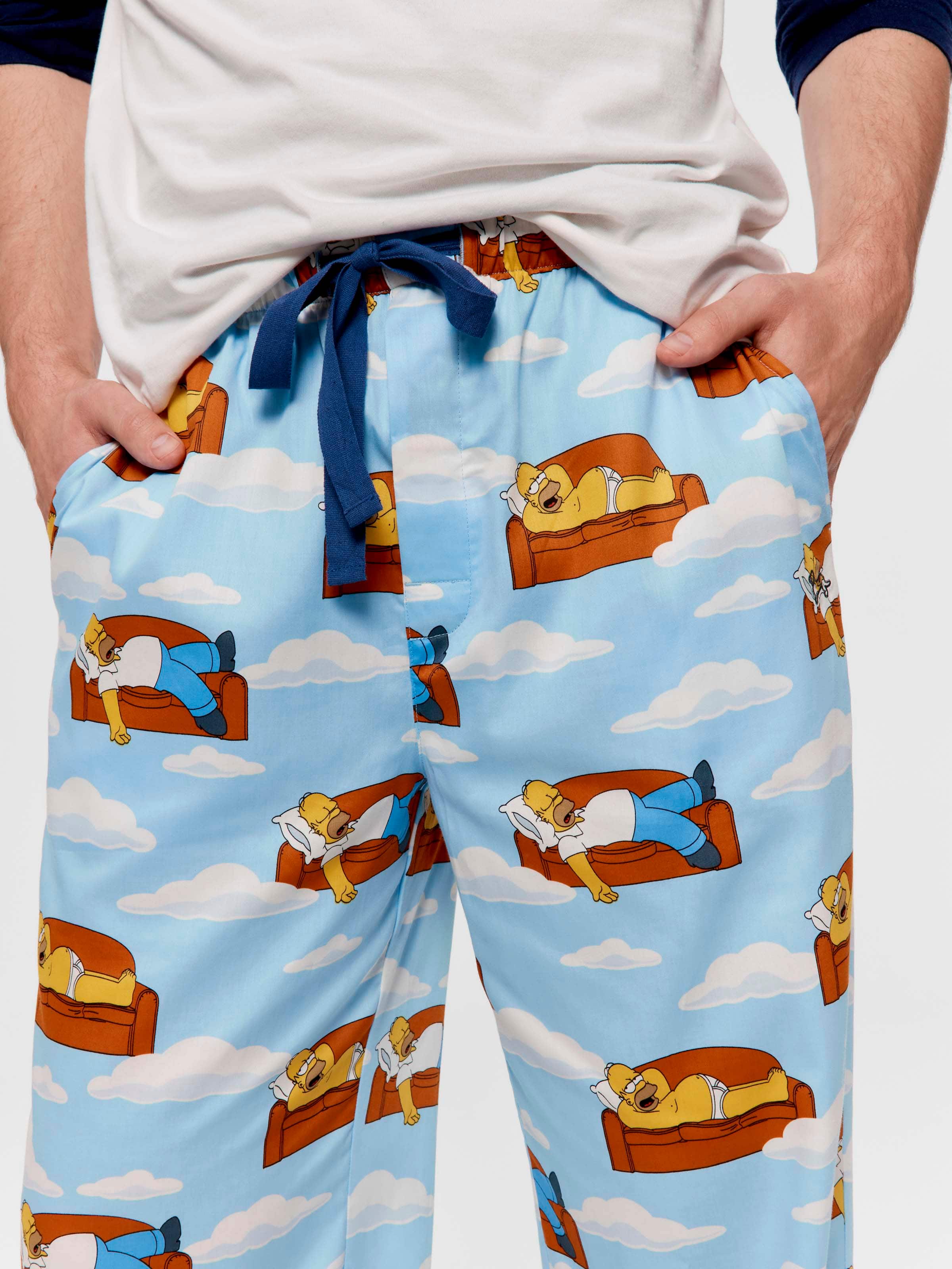 The Simpsons Cloud 100% Cotton Classic Pj Pant