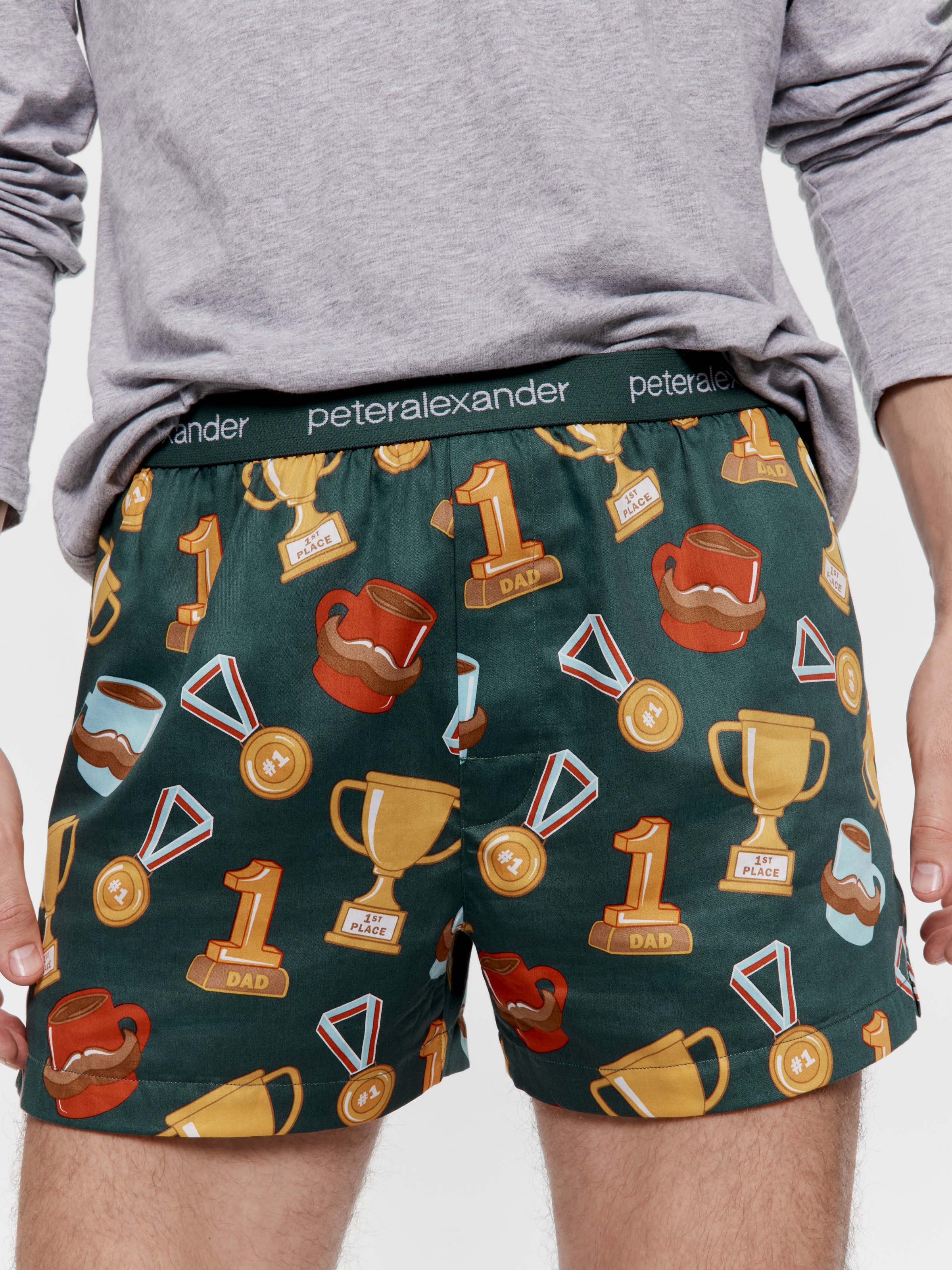 Number 1 Dad 100% Cotton Boxer Short
