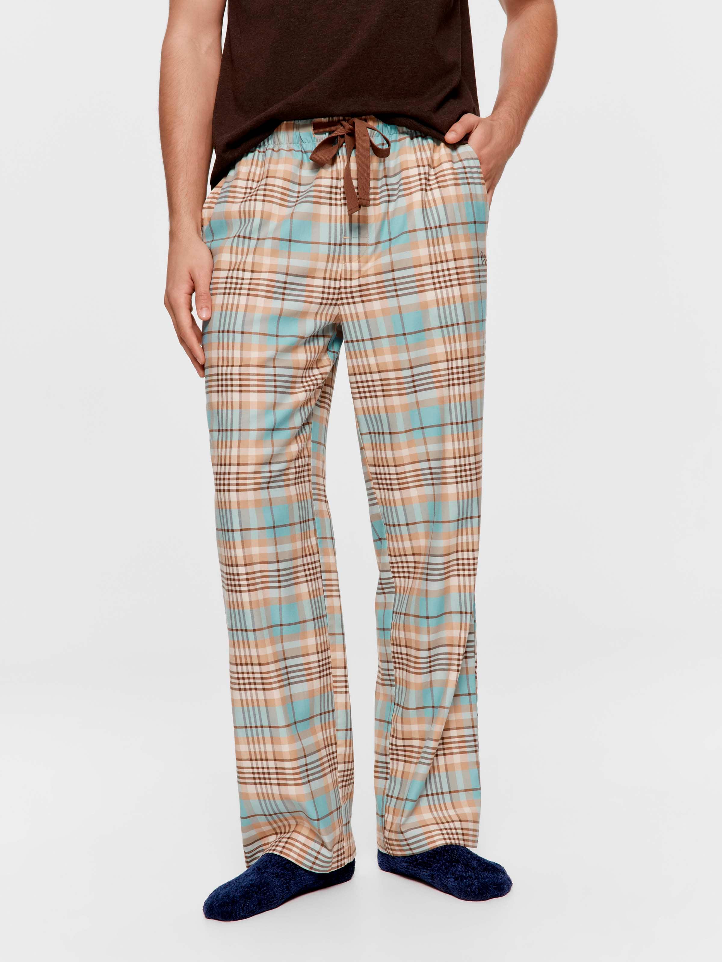 Retro Check 100% Cotton Classic Pj Pant