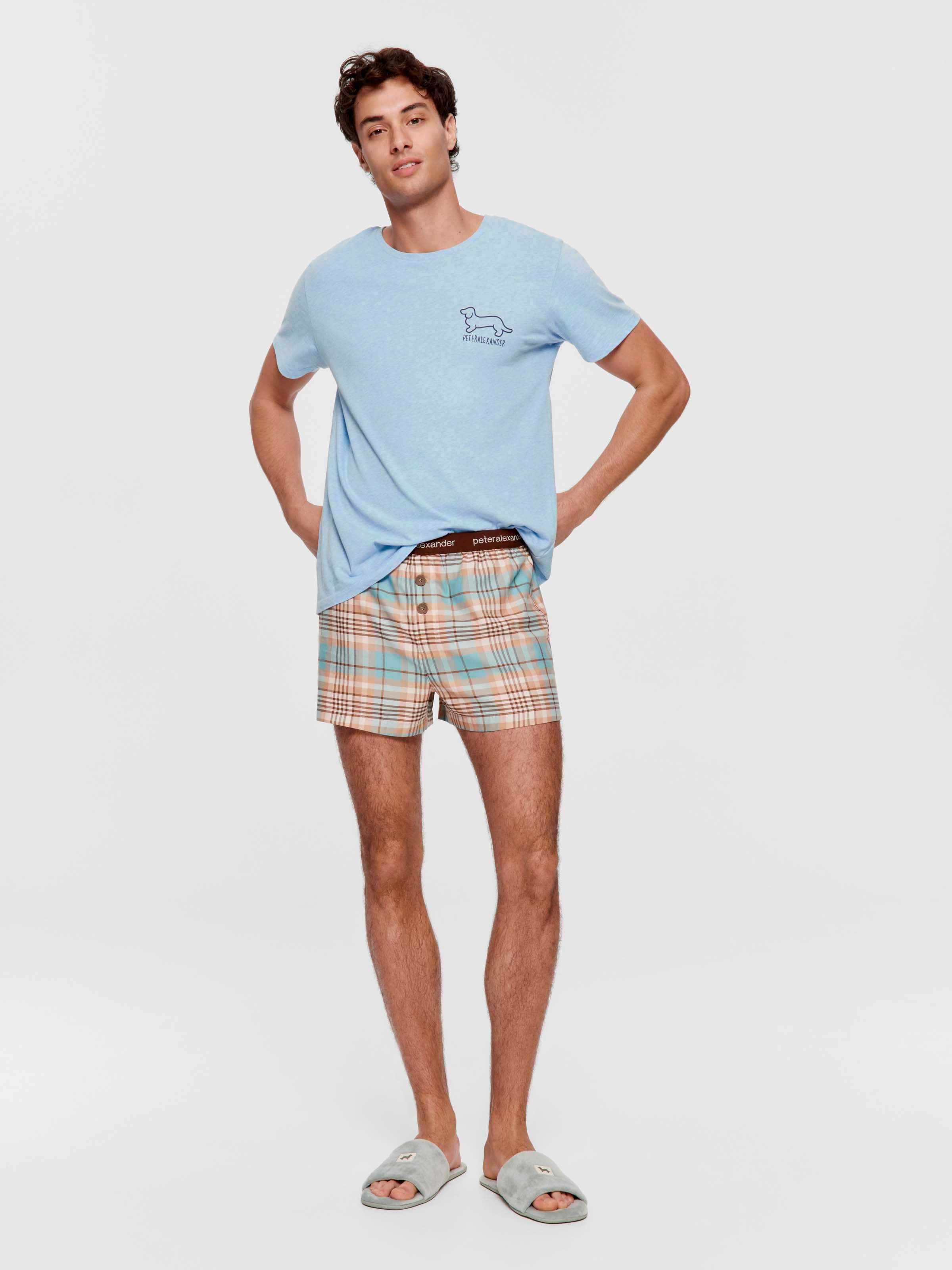 Retro Check 100% Cotton Boxer Short