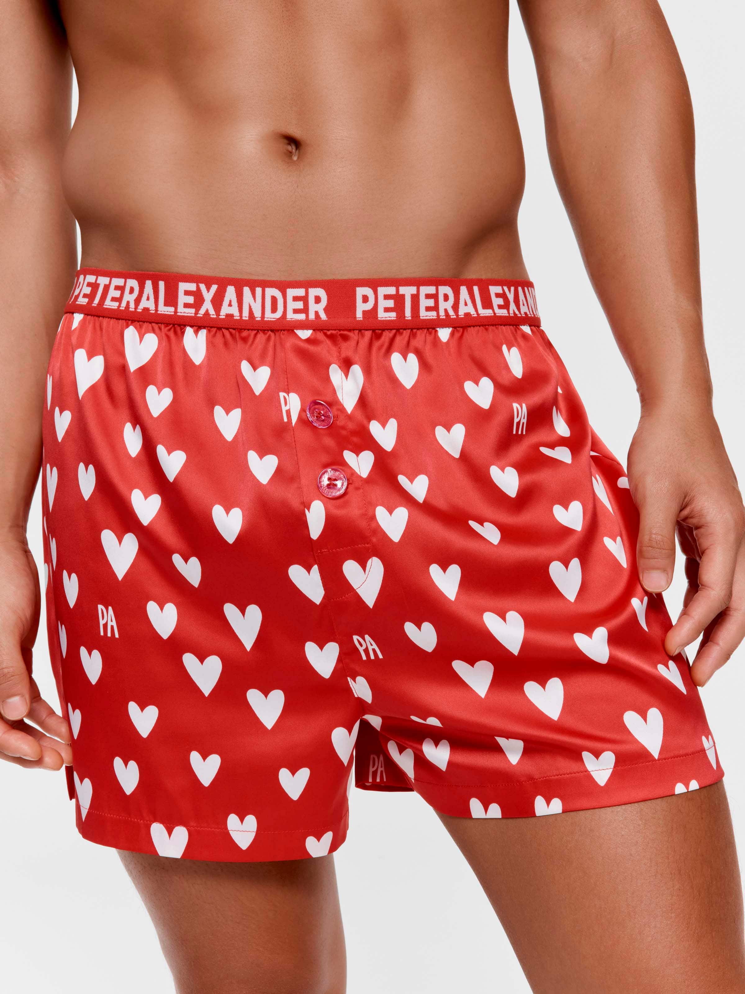 Satin Heart Boxer Short