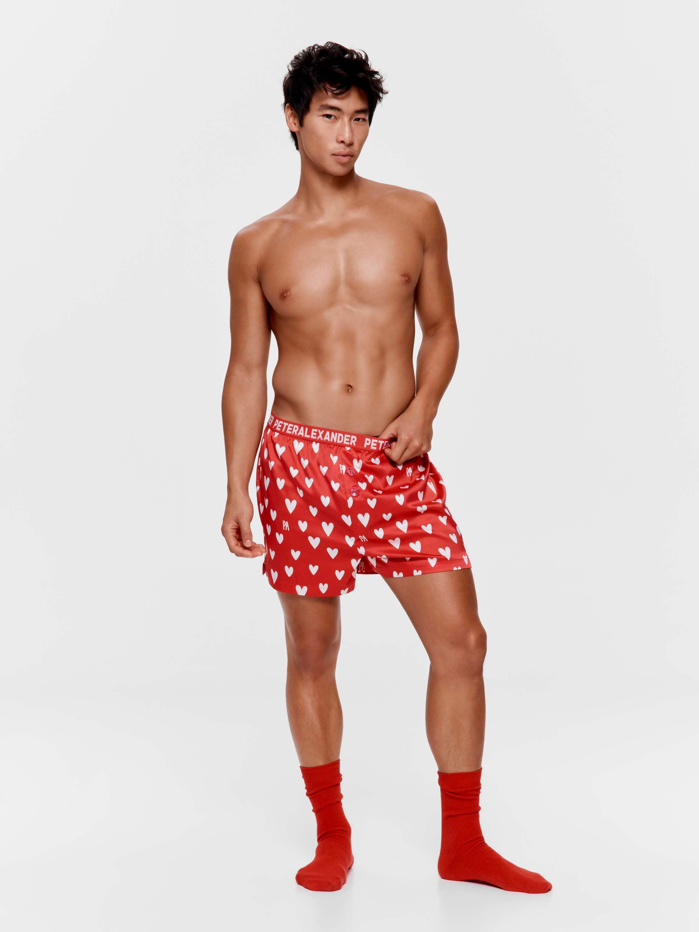 Satin Heart Boxer Short
