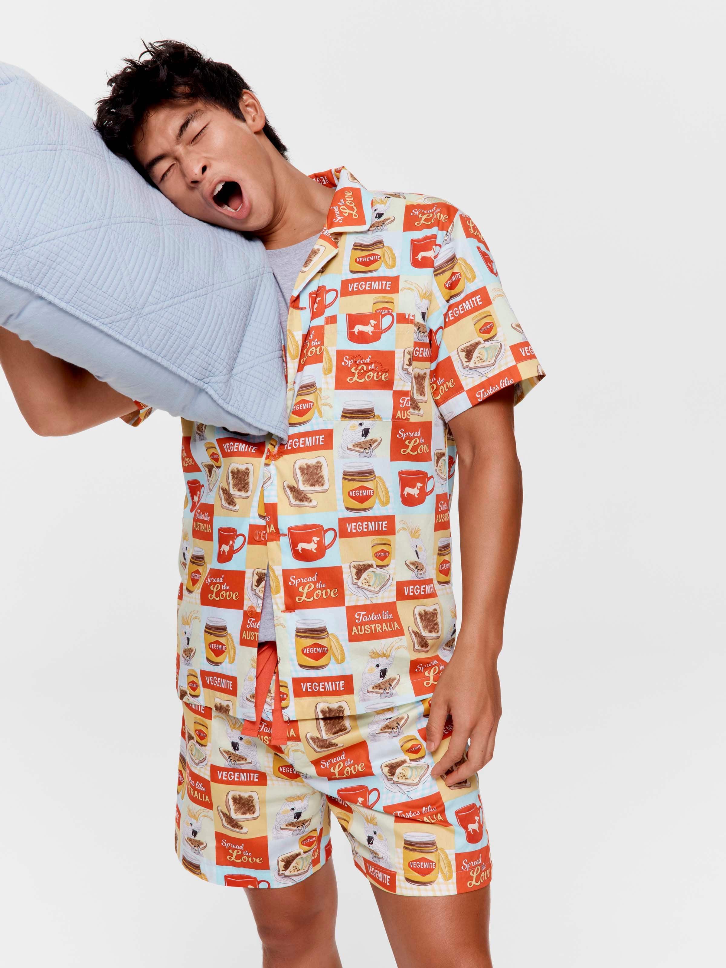Vegemite Short Sleeve 100% Cotton Pj Set
