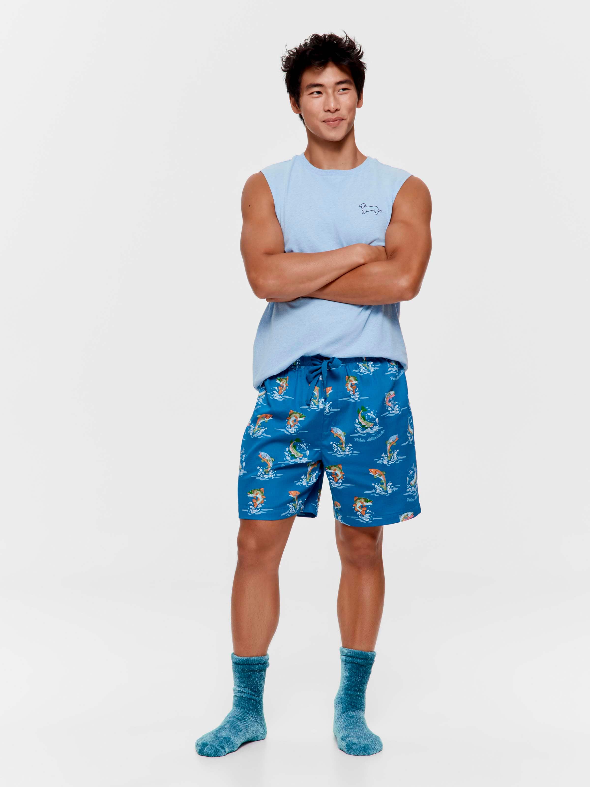 Off The Hook Fishing 100% Cotton Mid Short