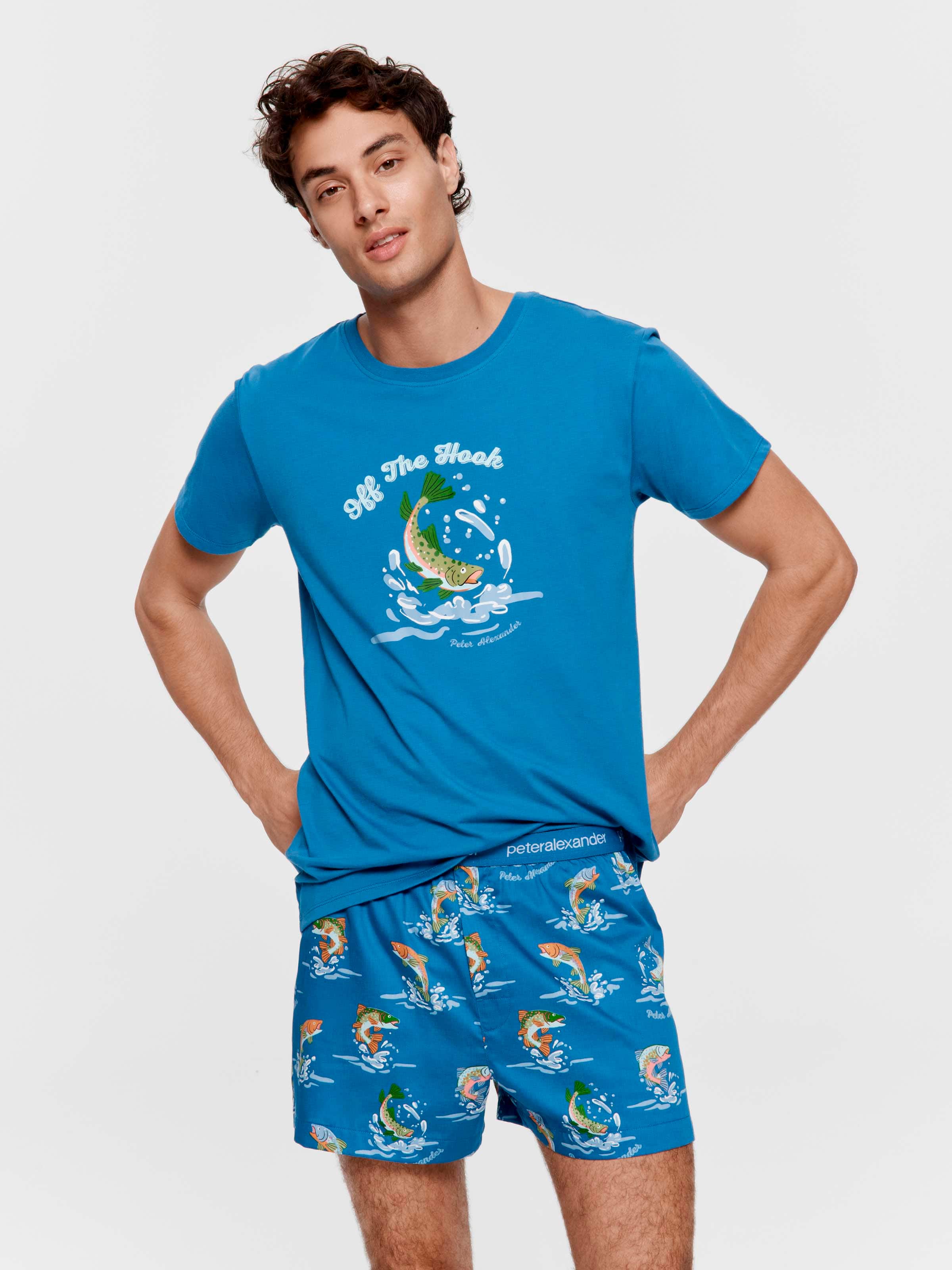 Off The Hook Fishing 100% Cotton Boxer Short