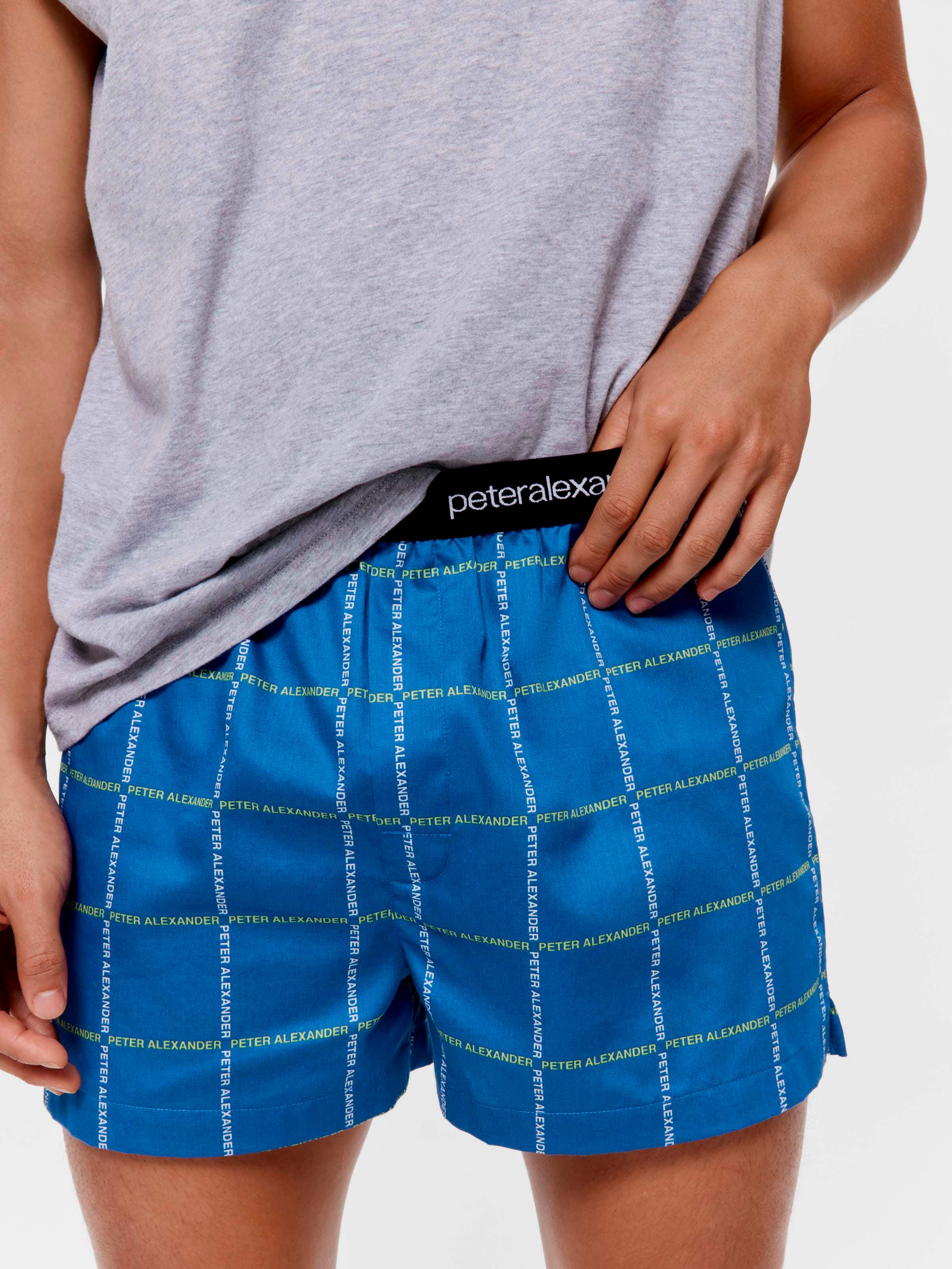 P.A Windowpane 100% Cotton Boxer Short