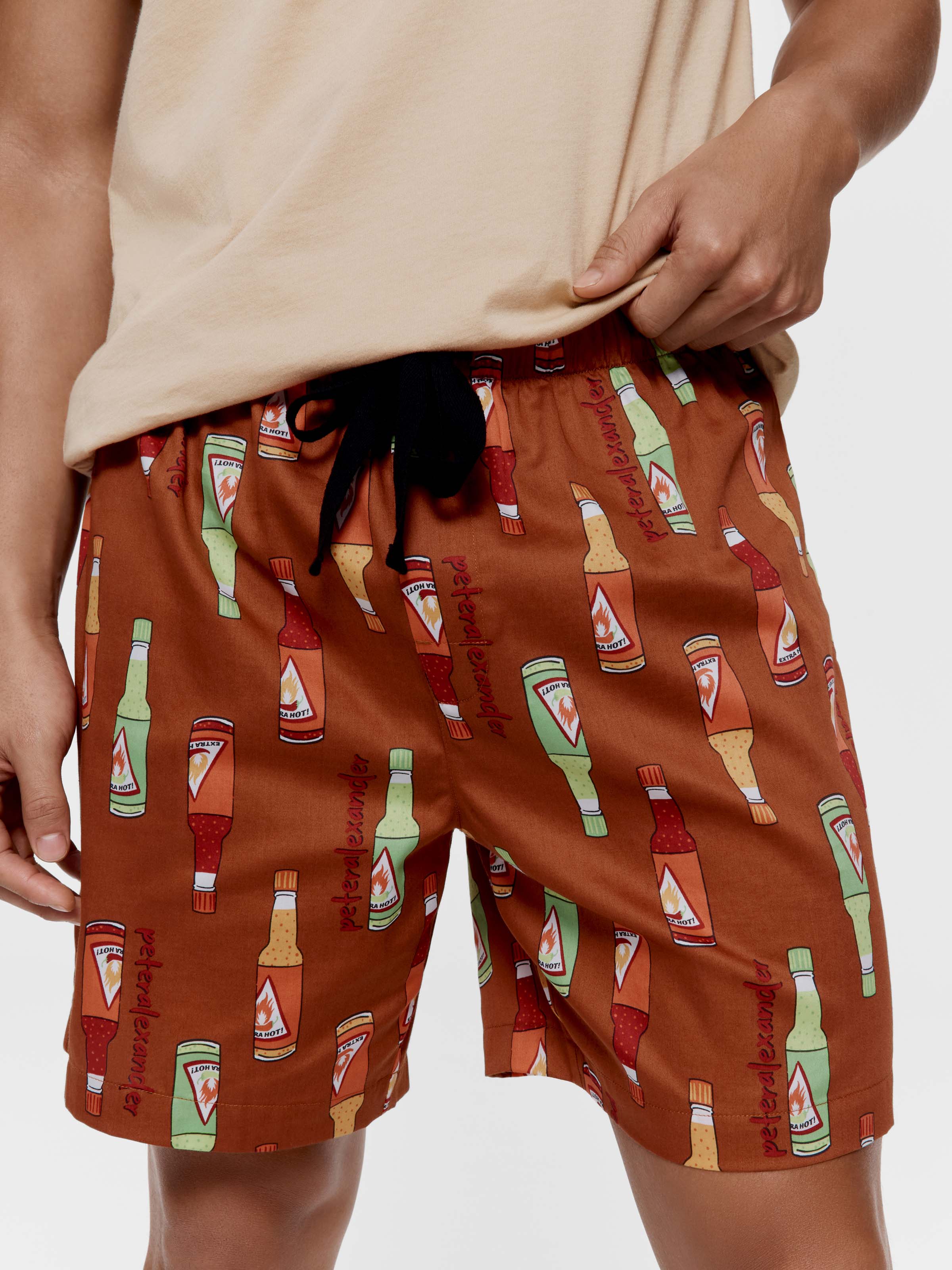 Hot Sauce 100% Cotton Mid Short
