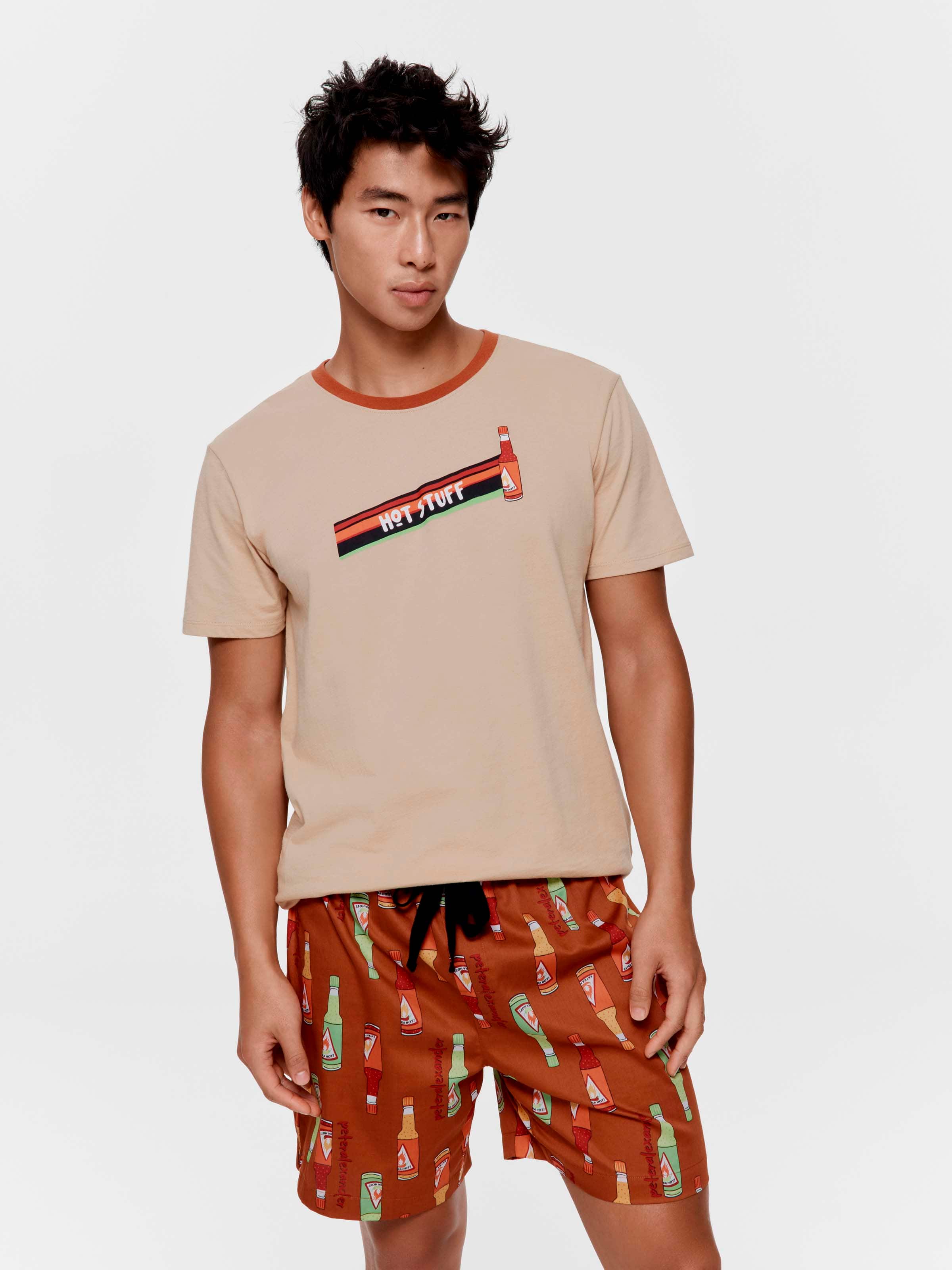 Hot Sauce 100% Cotton Mid Short