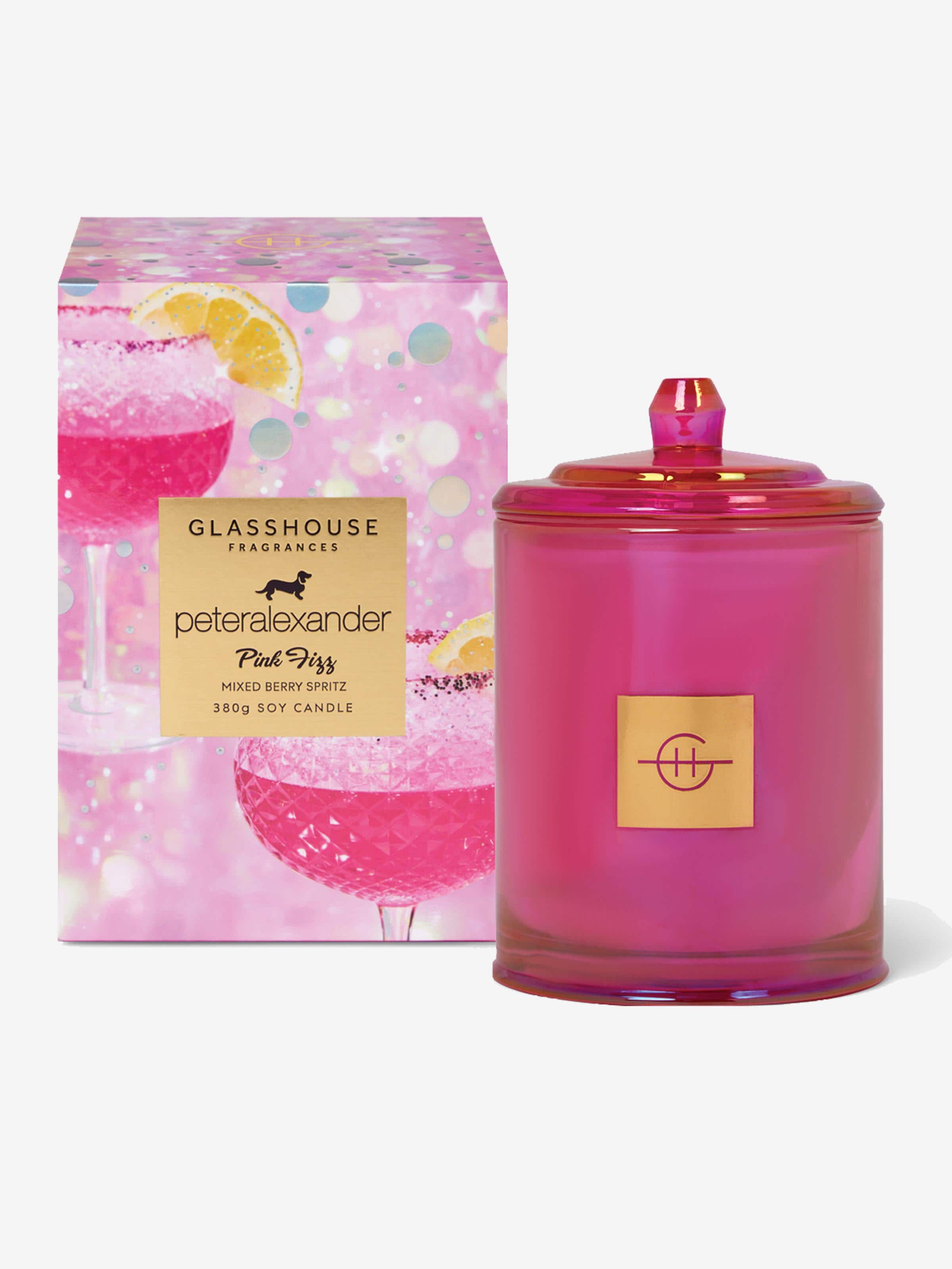 Glasshouse Fragrances Limited Edition Pink Fizz 380G Candle
