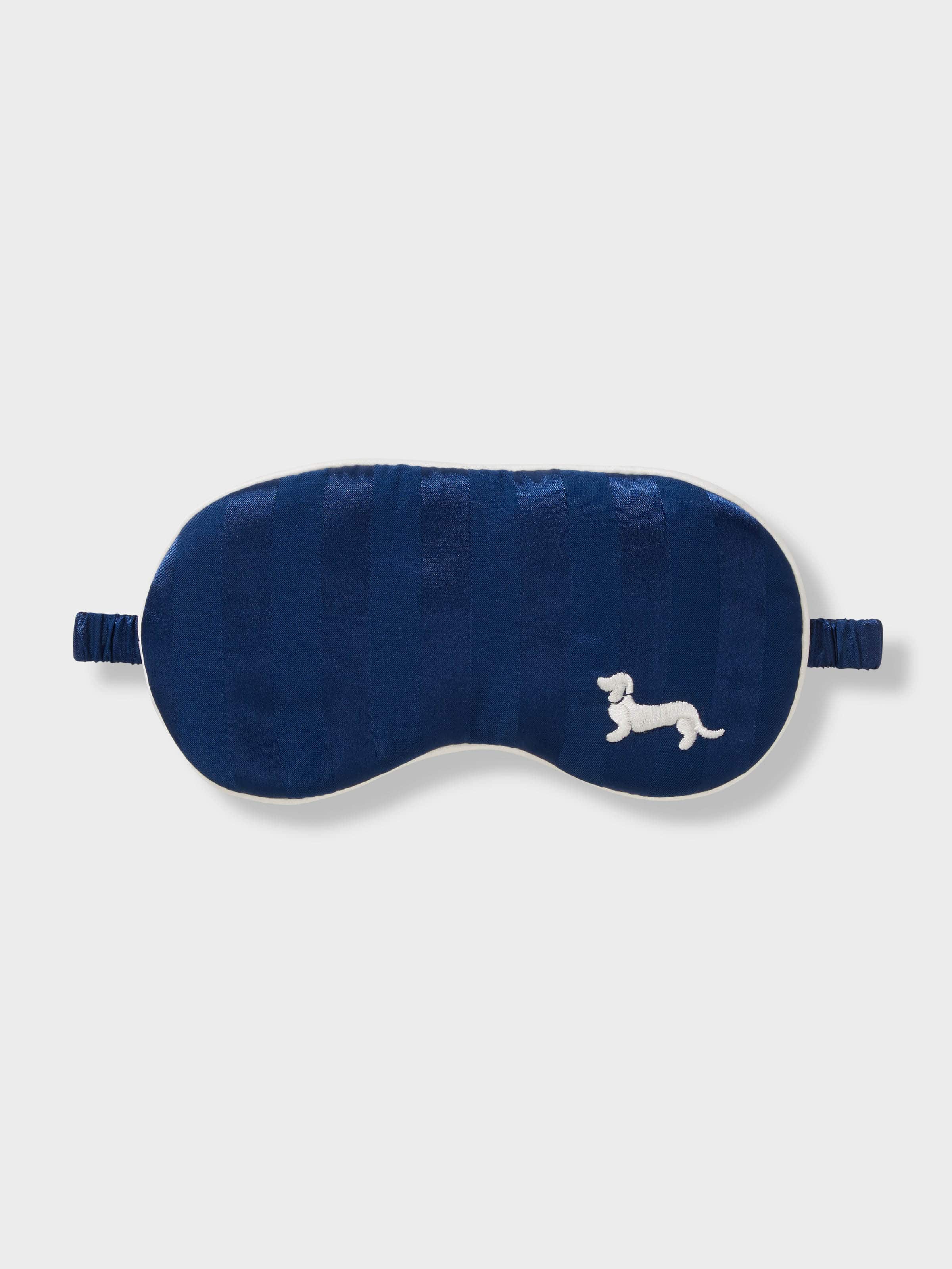 Kids Navy Satin Eye Mask