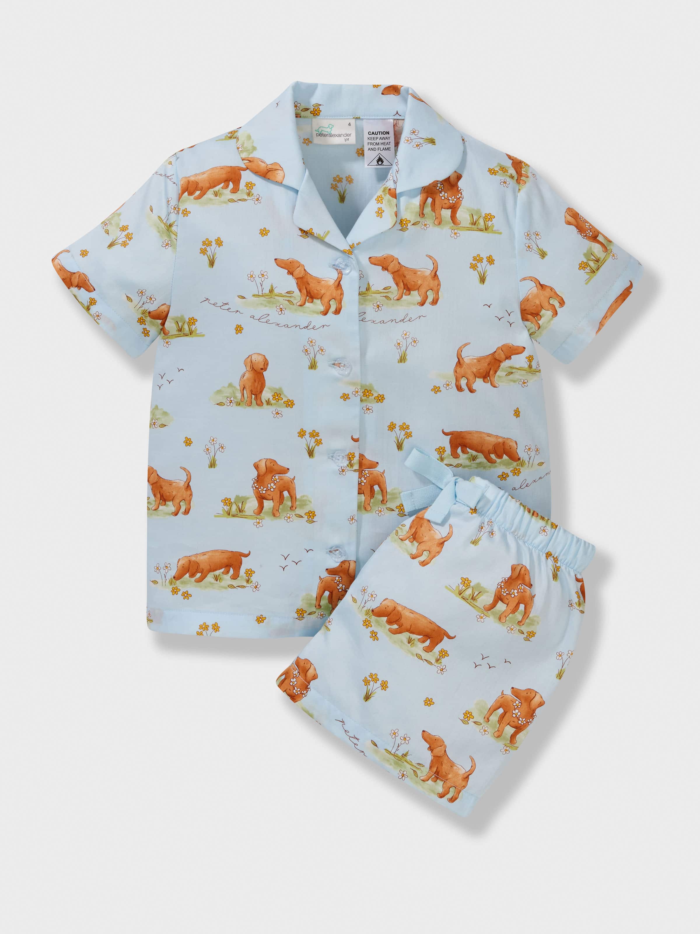 Girls Penny 100% Cotton Classic Shortie Pj Set