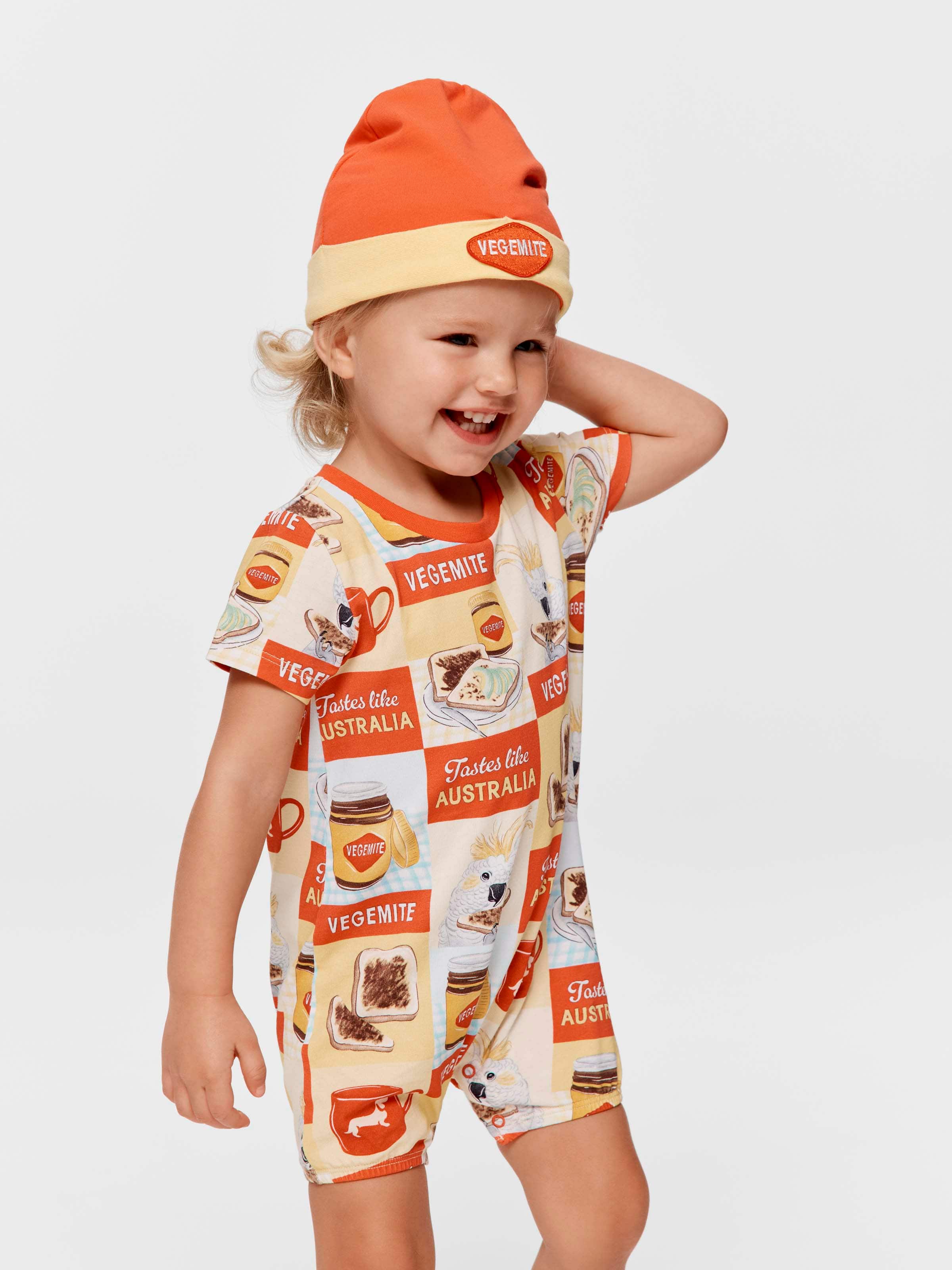 Baby Vegemite Romper & Beanie Set