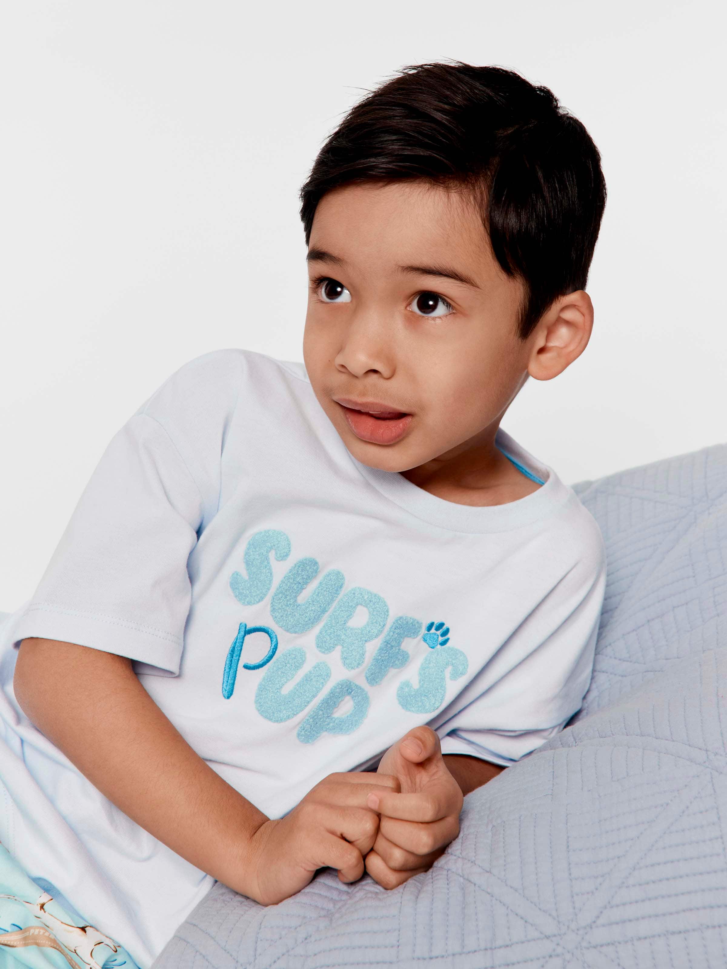 Jnr Boys Surf Pup 100% Cotton Short Pj Set