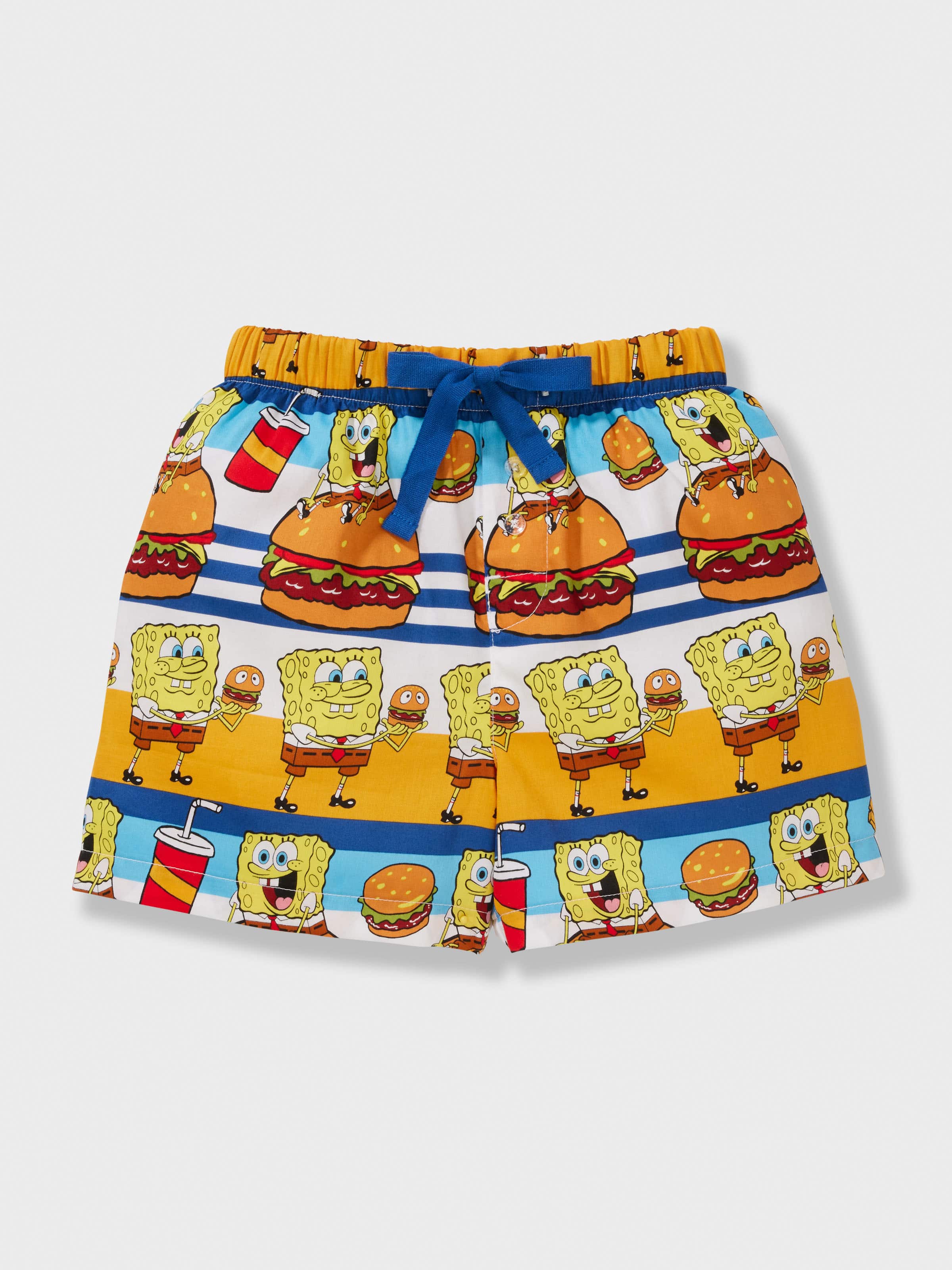 Jnr Boys Spongebob Krusty Krab Short Pj Set