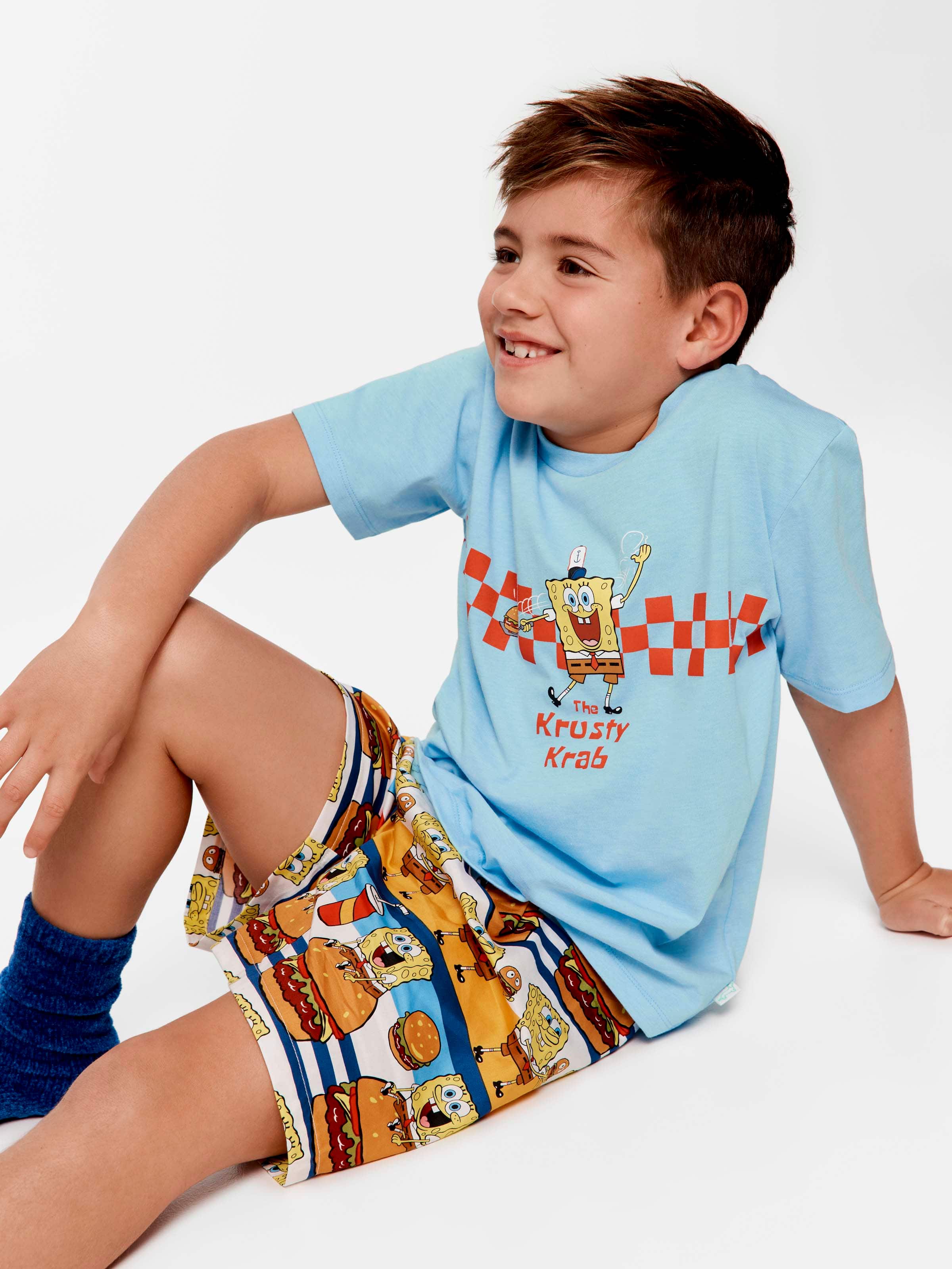 Boys Spongebob Krusty Krab Short Pj Set
