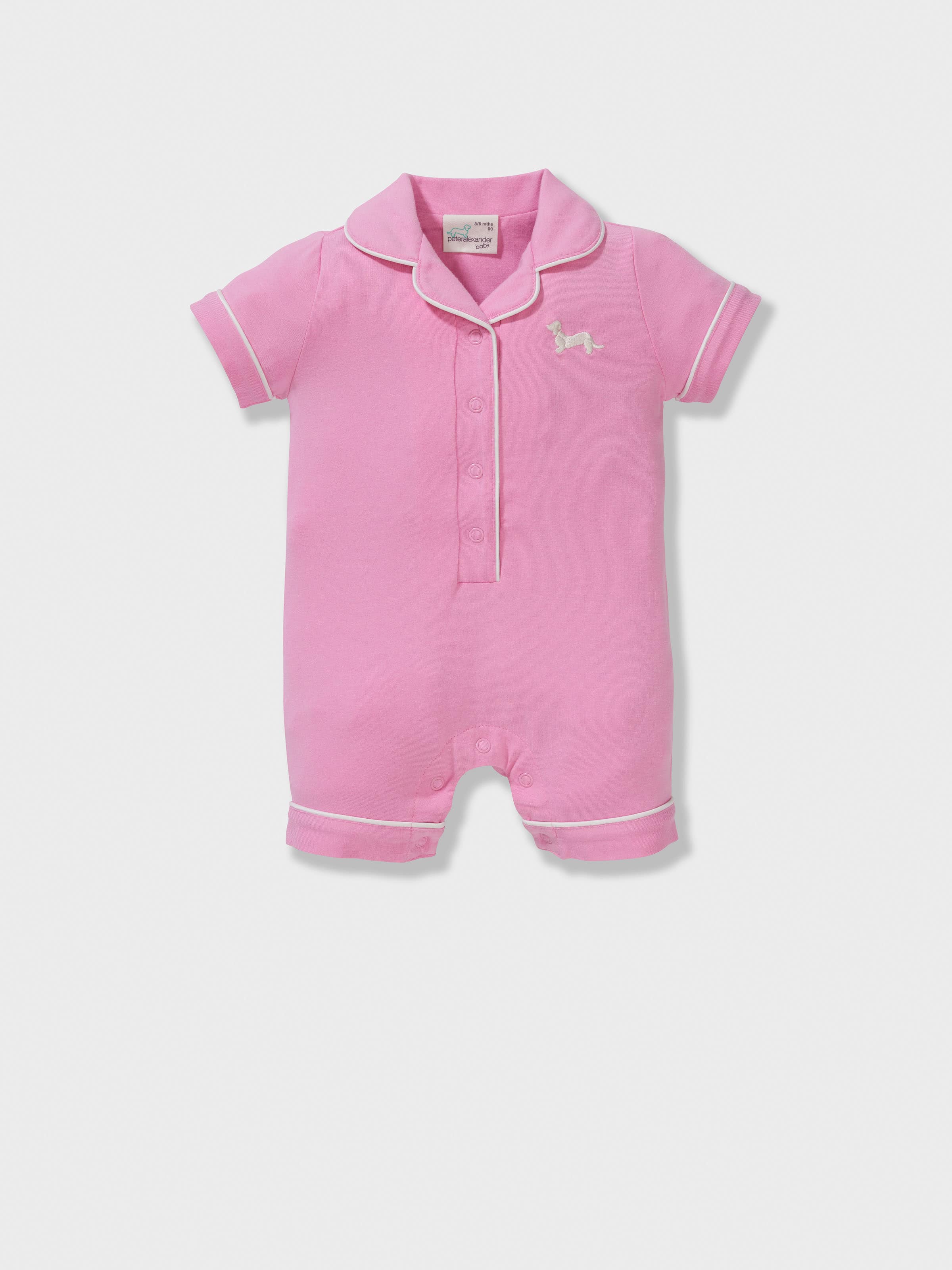 Baby Girl Bubblegum Pink Bamboo Romper
